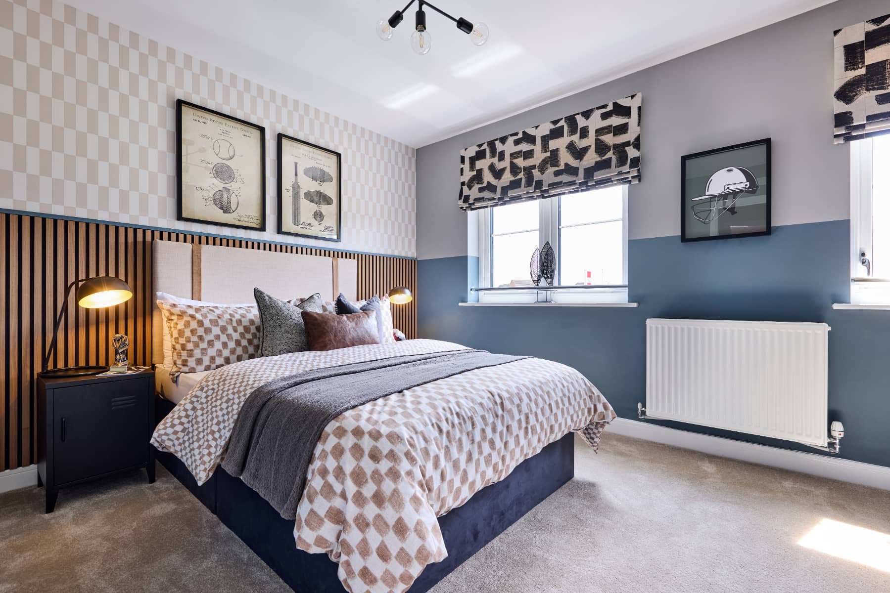 Comfortable and versatile, this bedroom adapts to your needs.