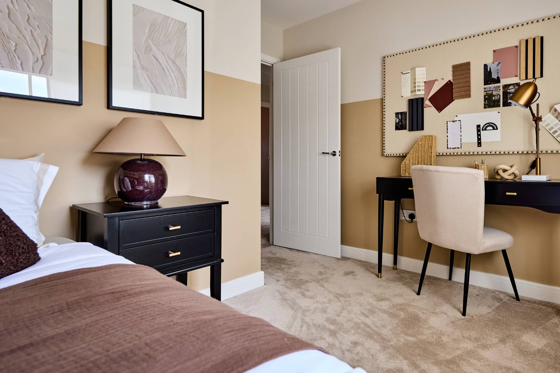 A flexible fourth bedroom that works as a nursery, guest room or study.