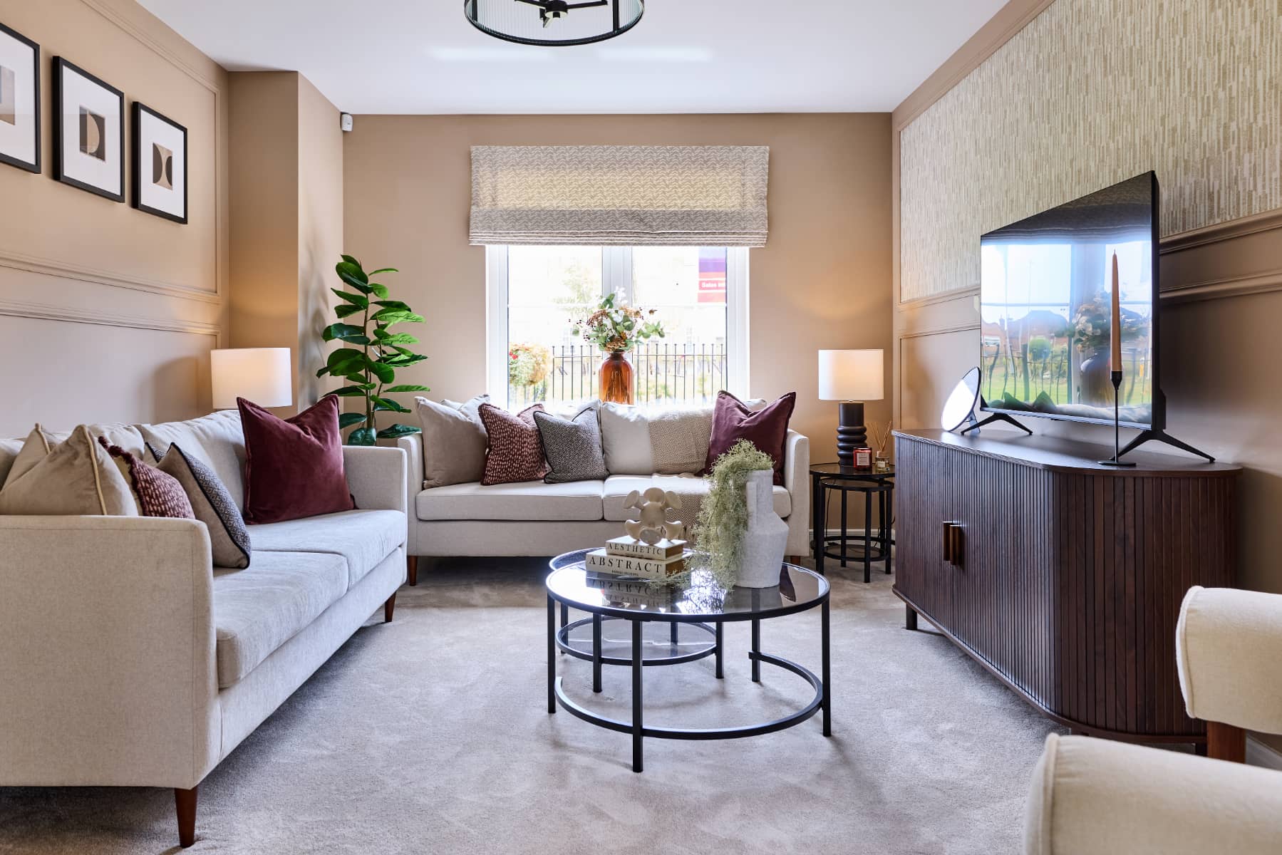 A comfortable lounge, perfect for relaxing together at the end of the day.