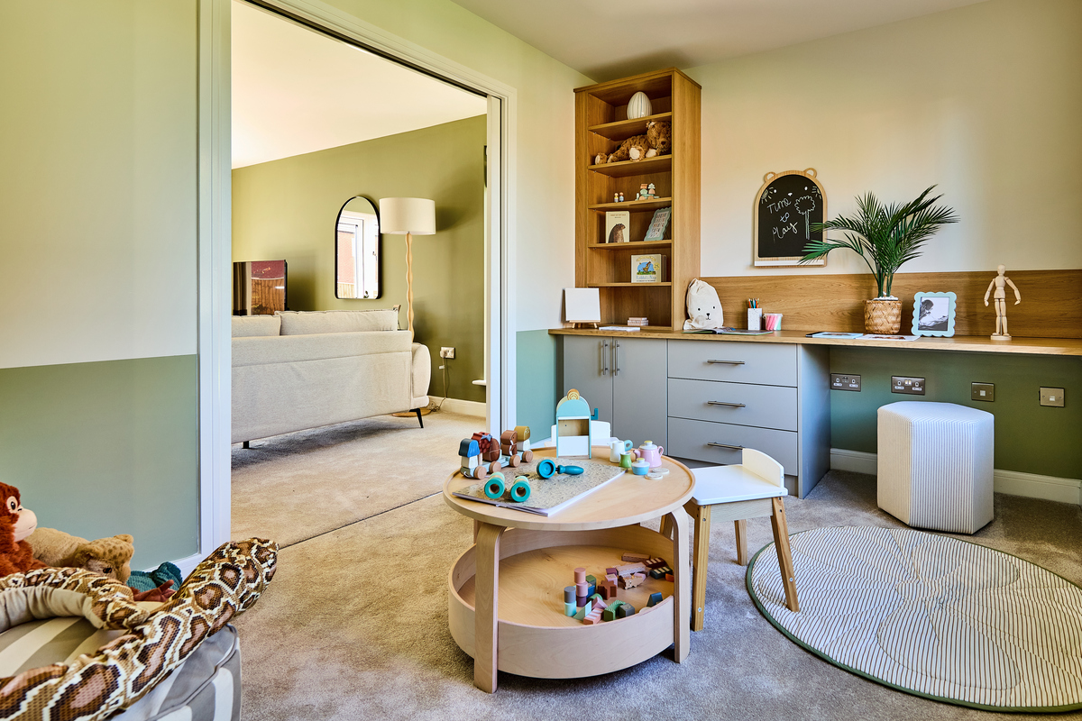 There's a dedicated study at the front of the home