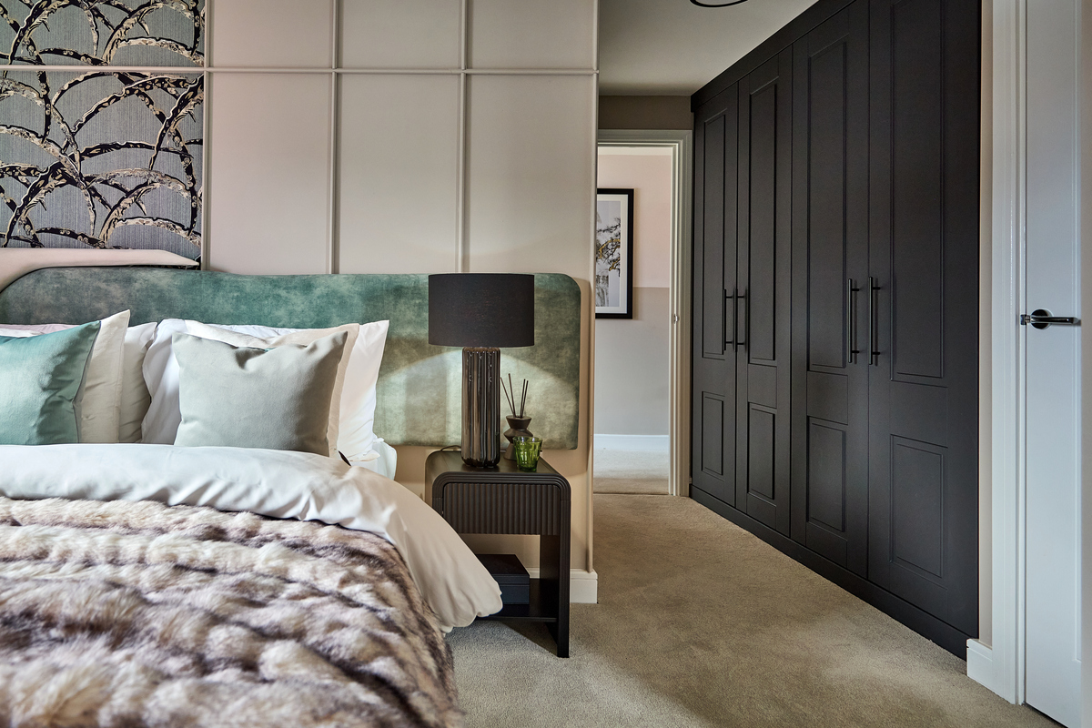 Bright and airy main bedroom