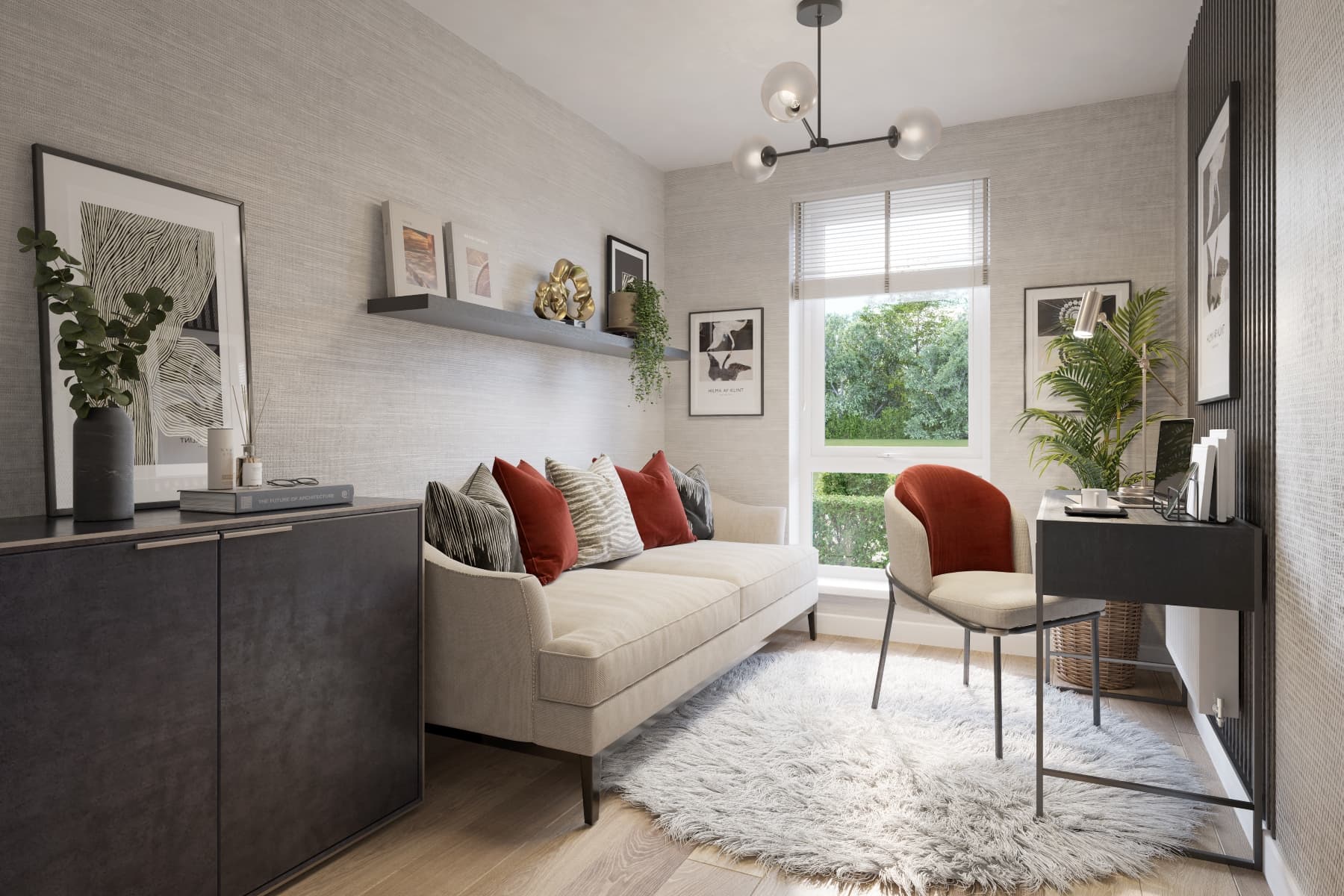 A dedicated family room or study