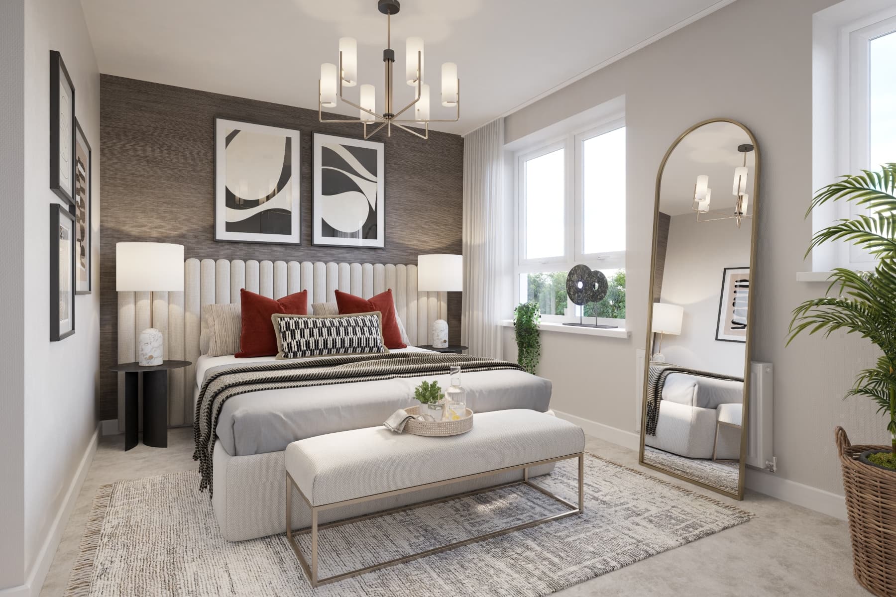 A spacious bedroom 2 that beams with natural light