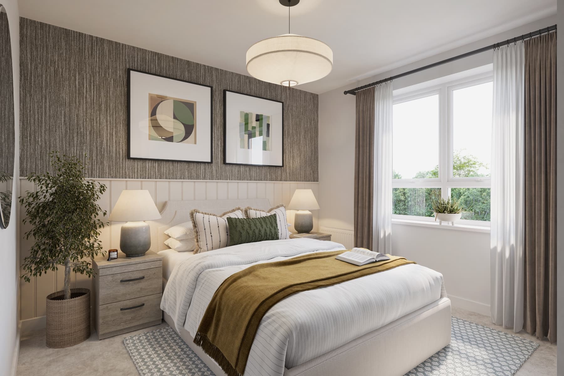 Bedroom 1 is located on the second floor and benefits from its own private ensuite