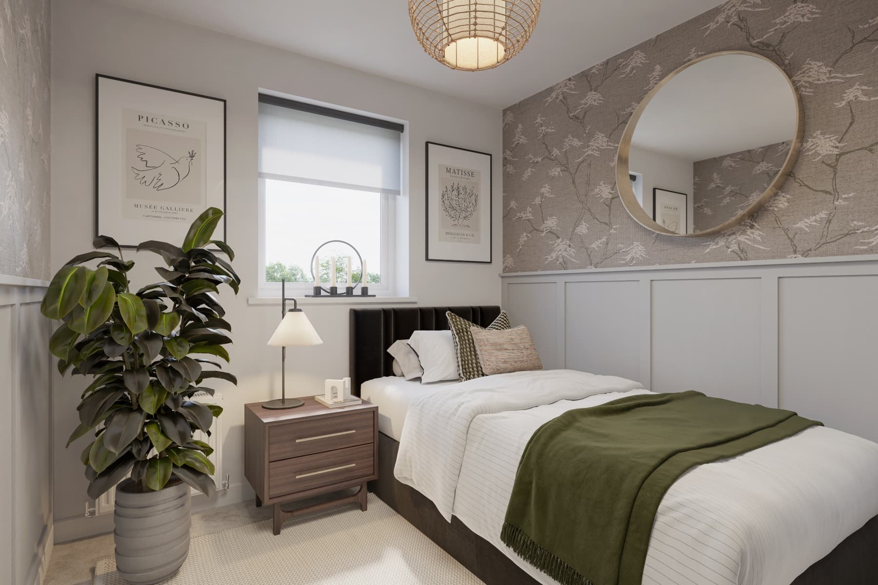 Bedroom 4 is the perfect size for younger children