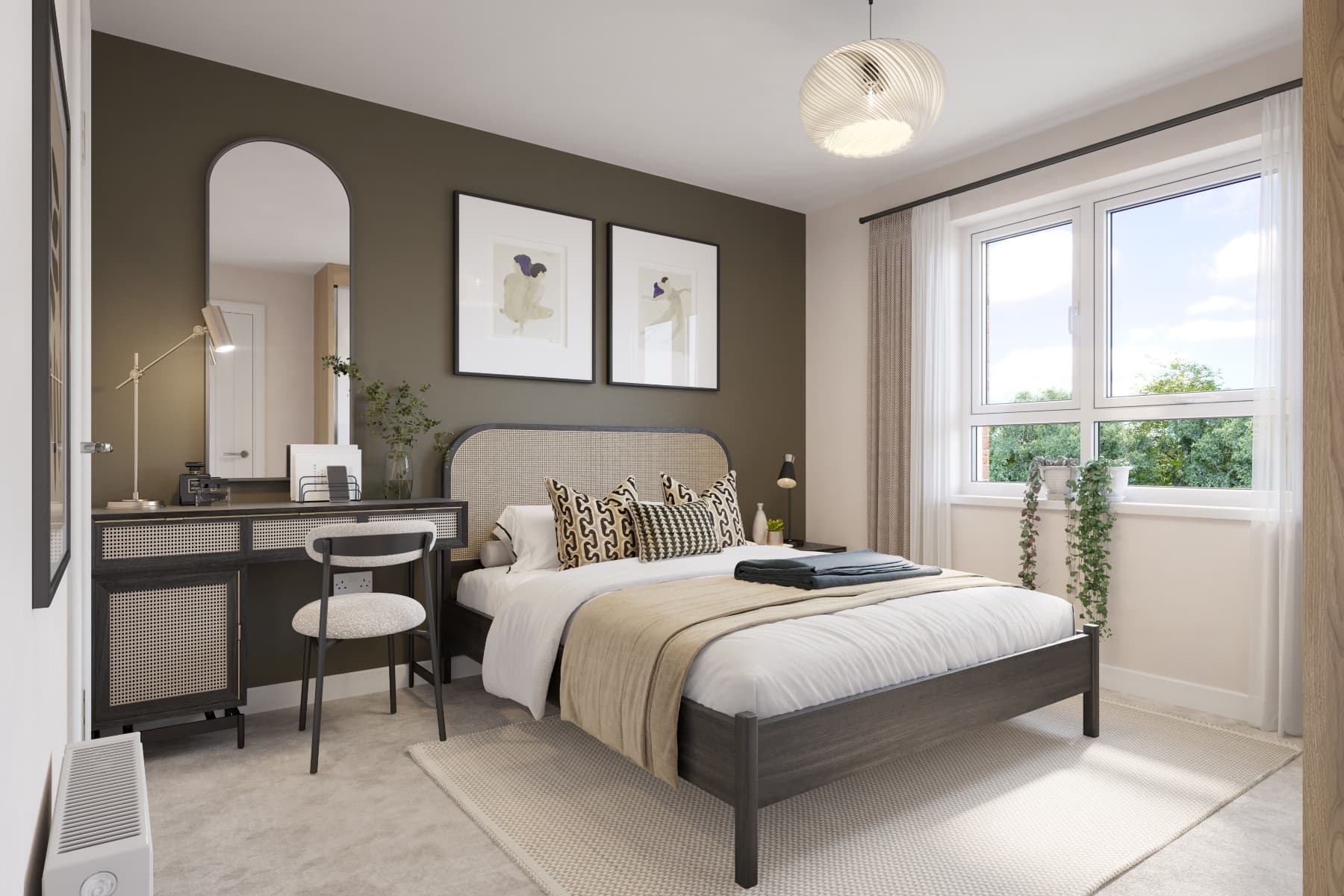 Bedroom 1 is complete with its own private ensuite