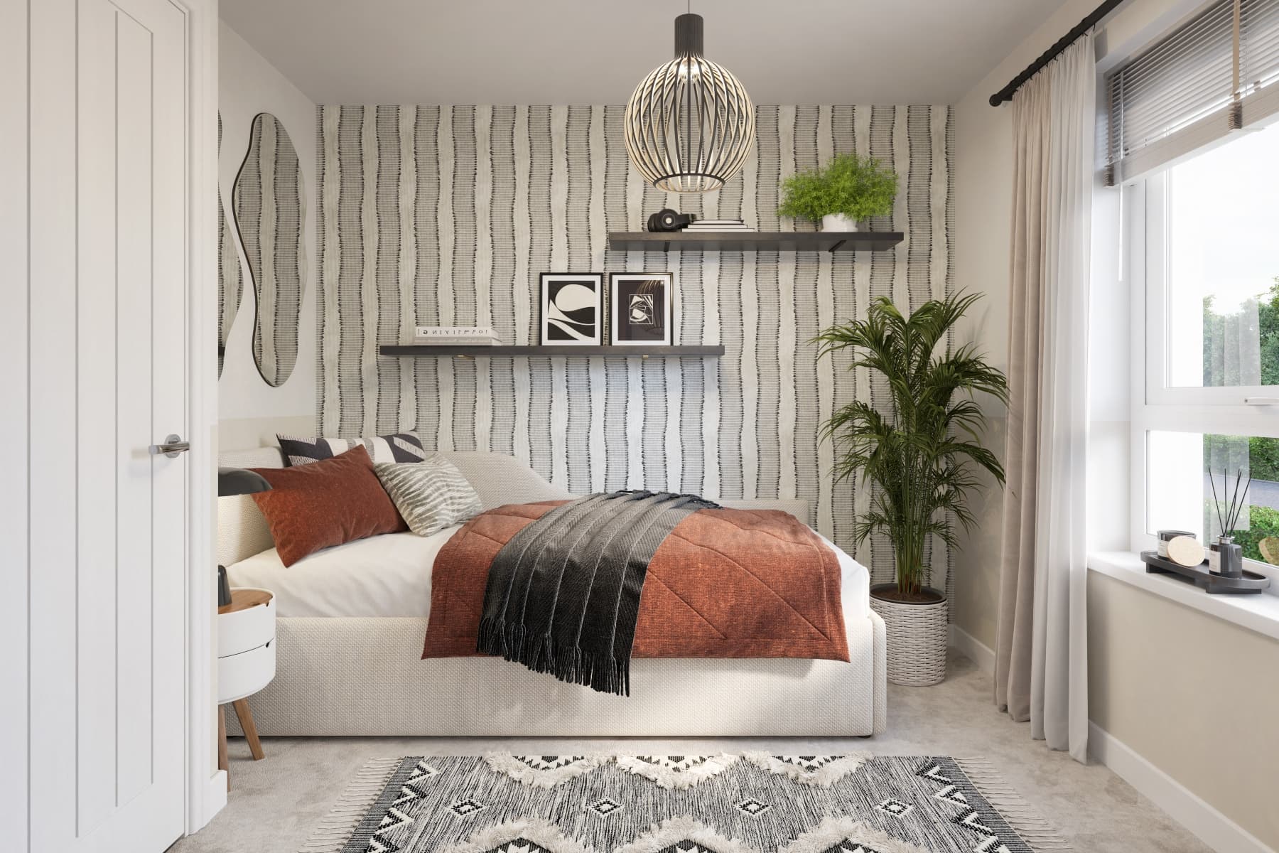 Bedroom 2 could also be used as a home office