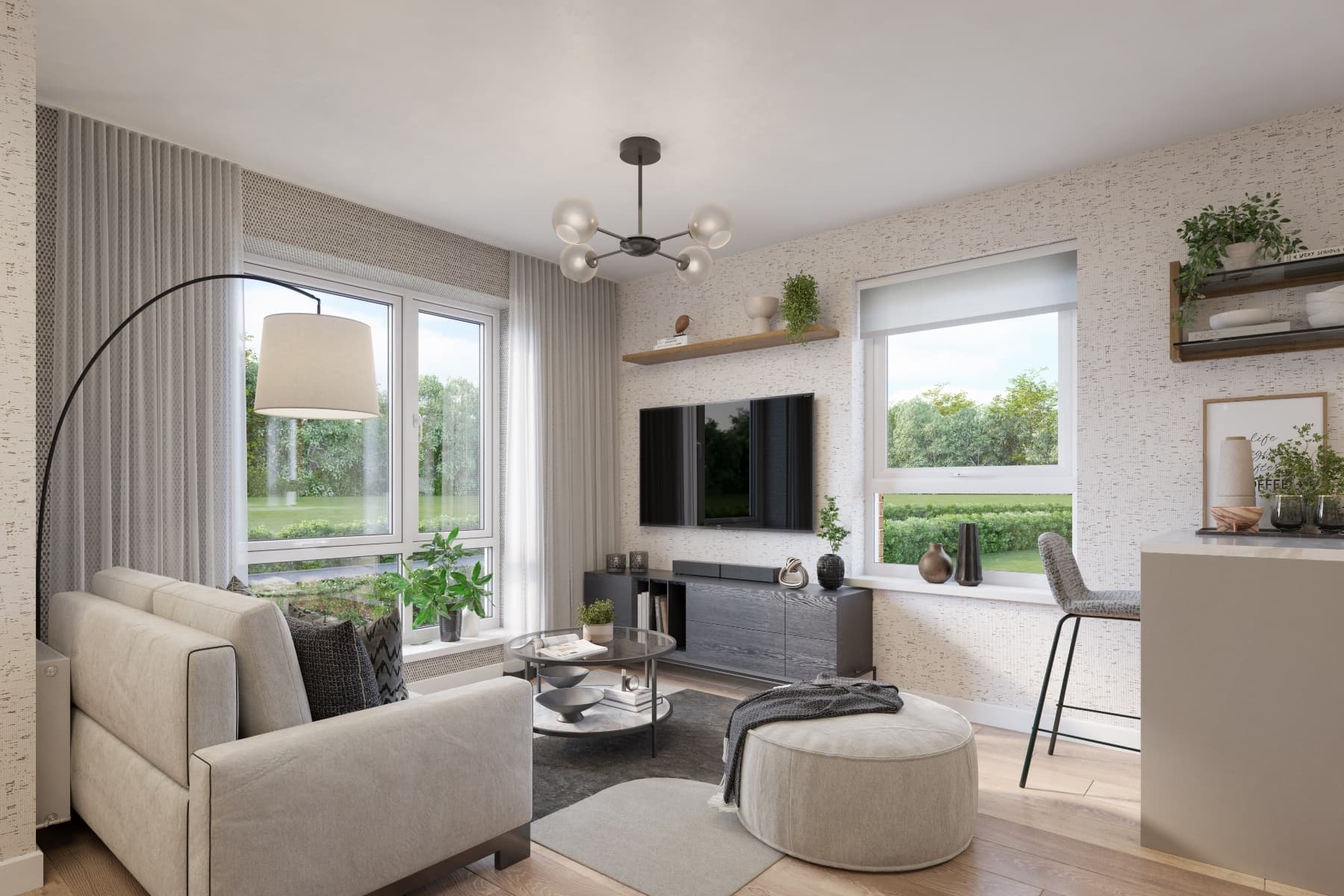 Beaming with natural light