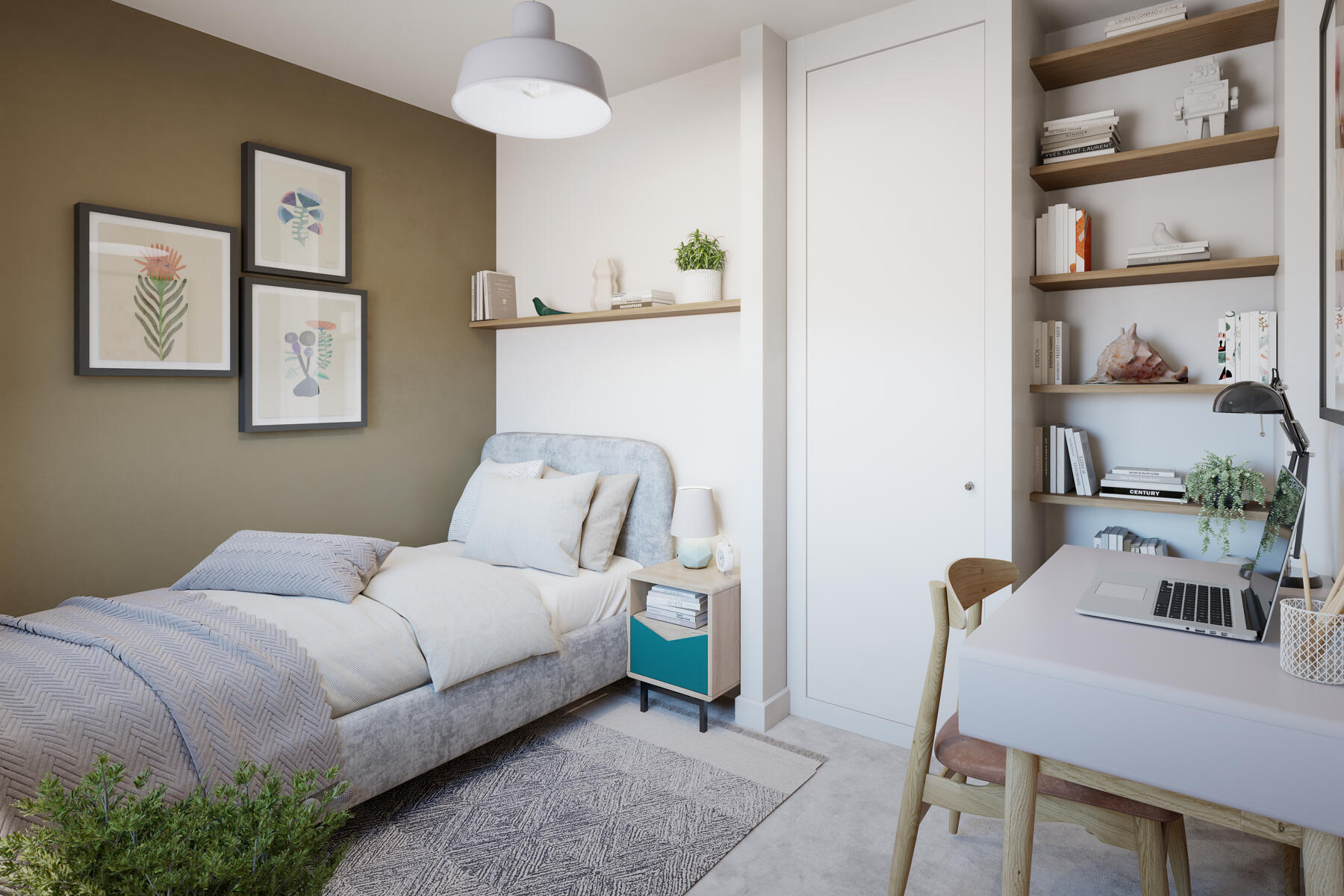 Bedroom 4 makes a great space for guests to stay over