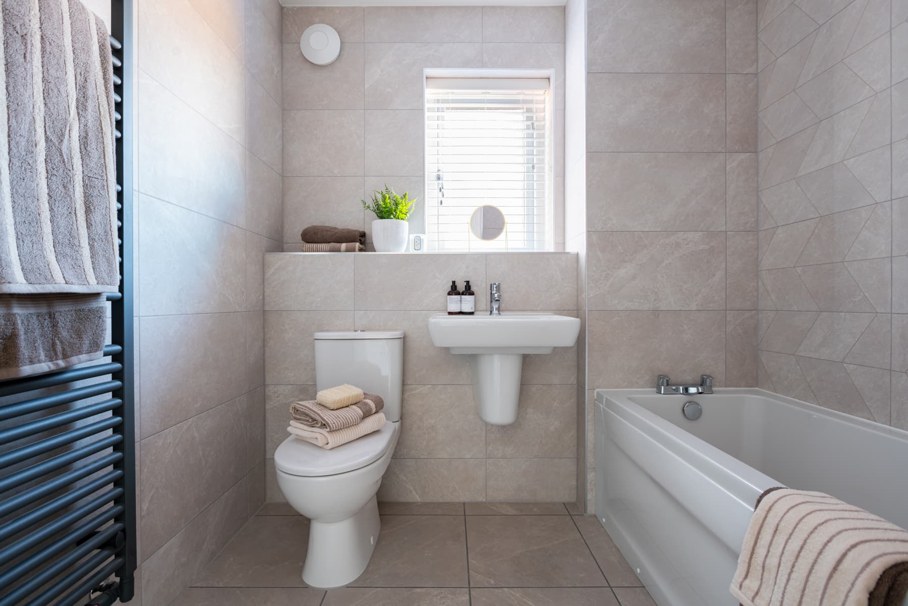 Bedroom 1 & 3 share the bathroom on the first floor