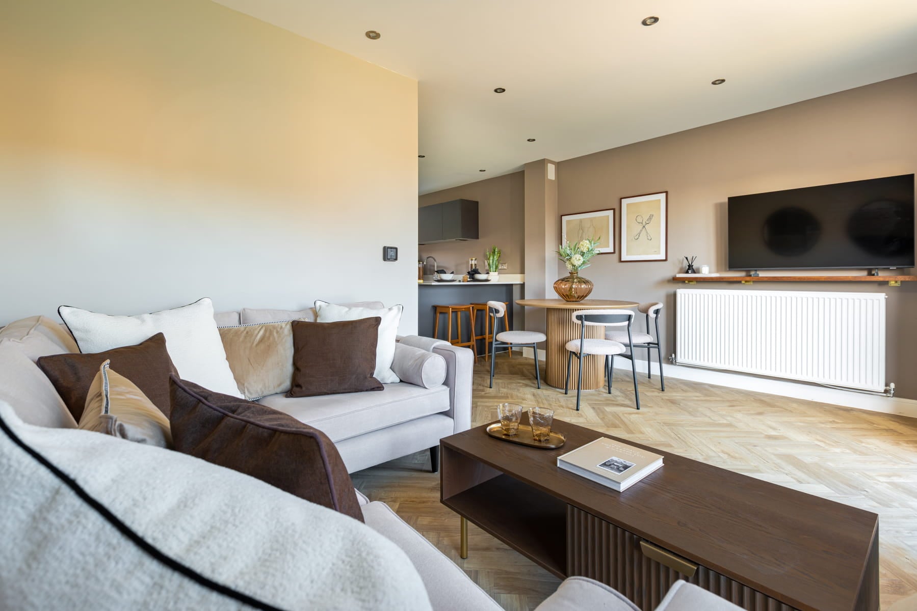 The lounge overlooks the rear garden, perfect on those sunny days