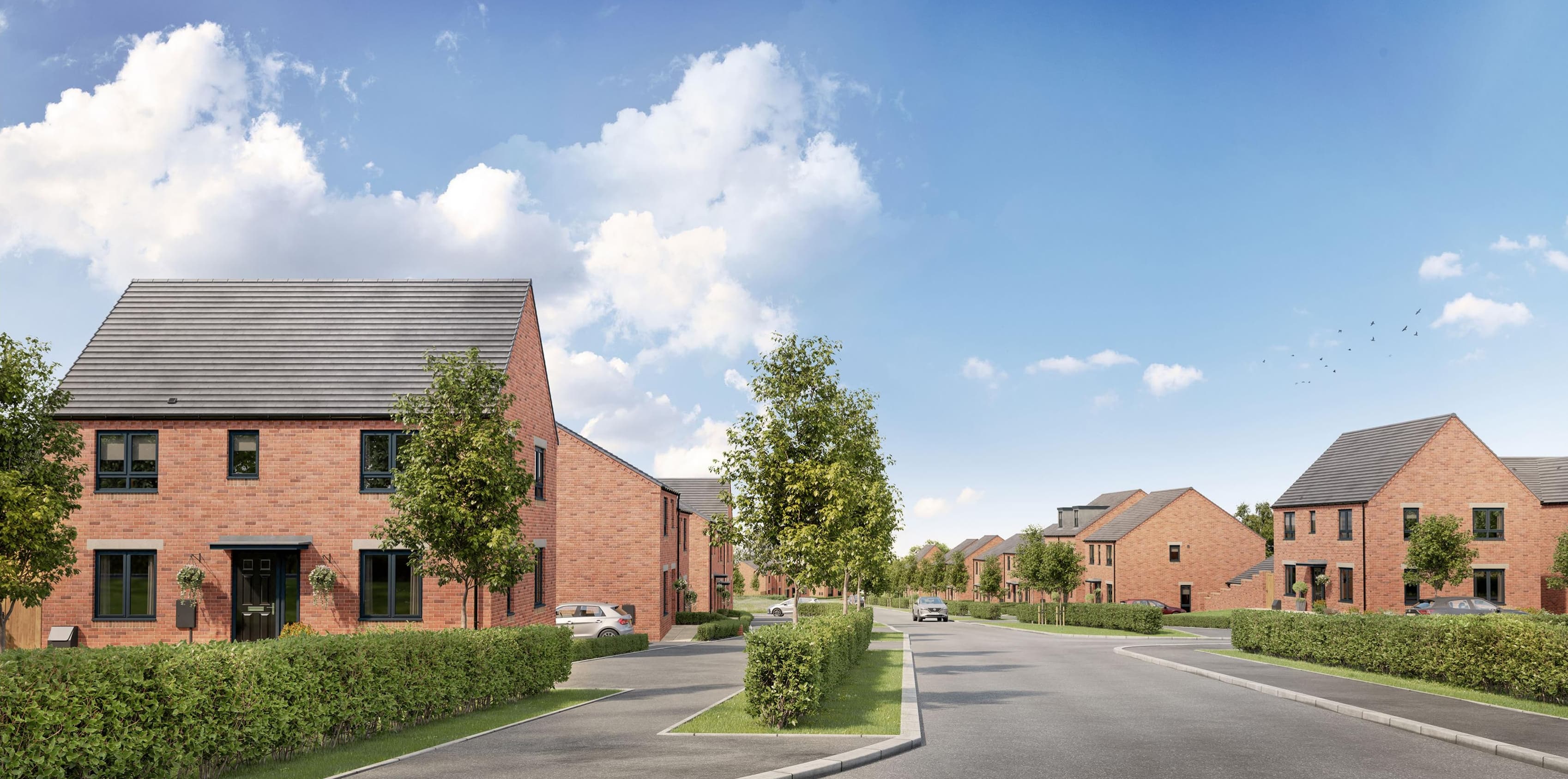 An Artist's impression of a street scene