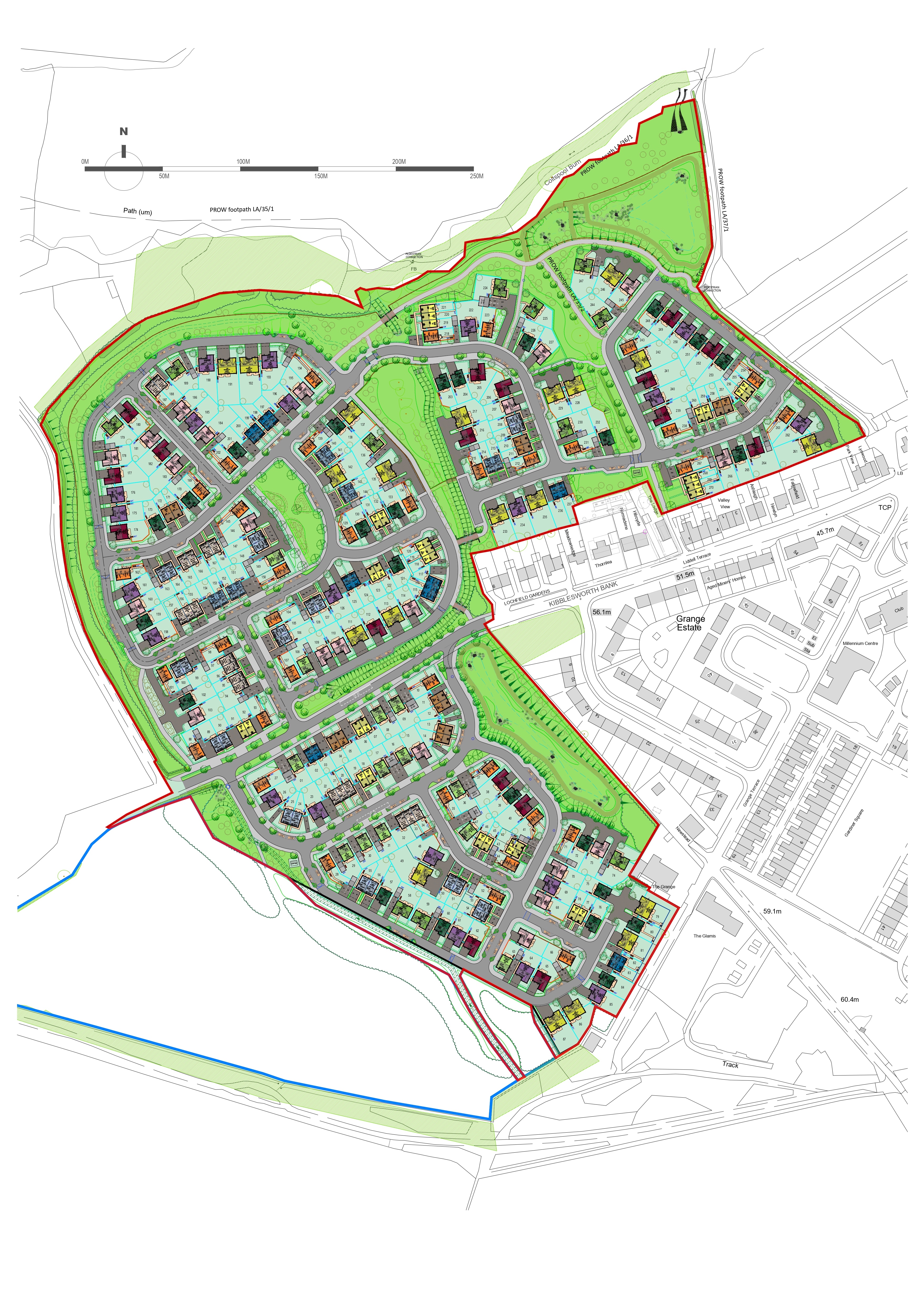 Planning layout of Kibblesworth
