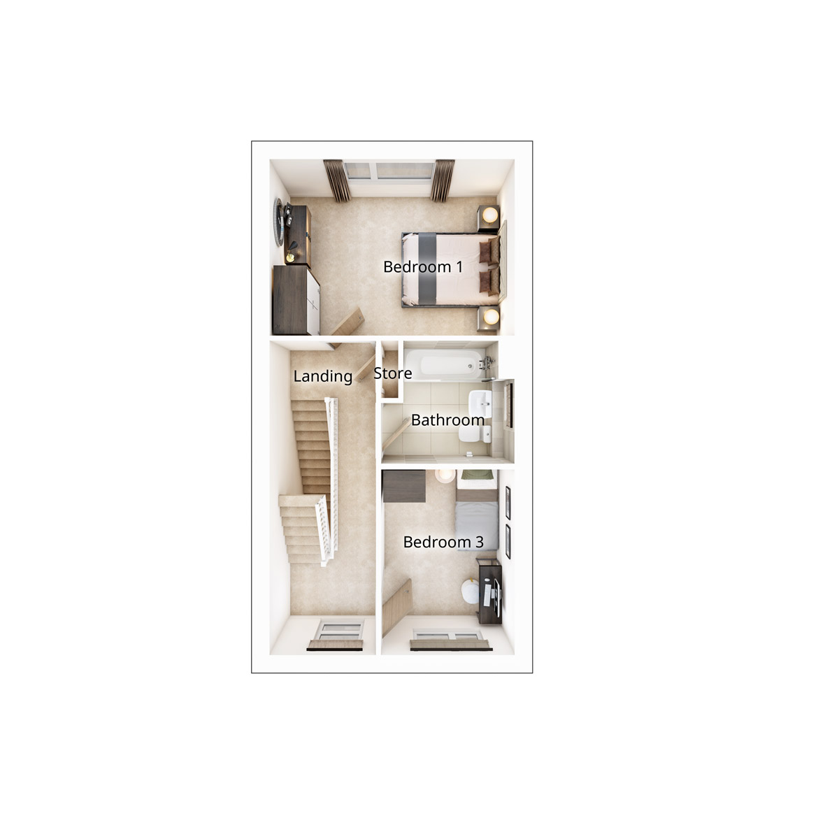 The Harrton First Floor Plan