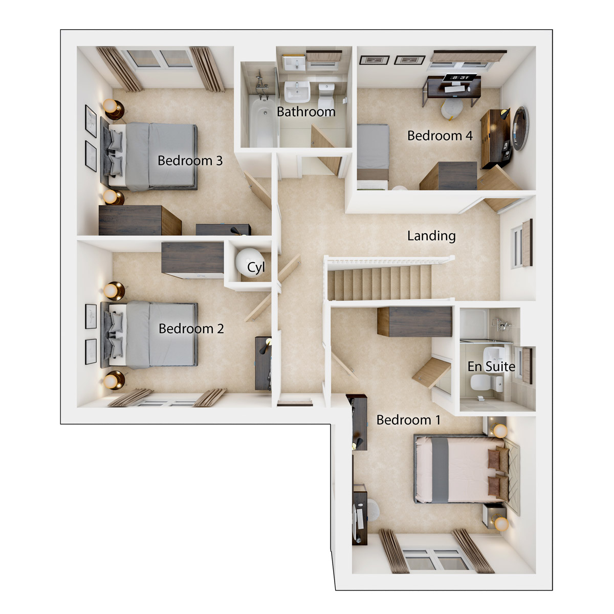 The Hubham First Floor Plan