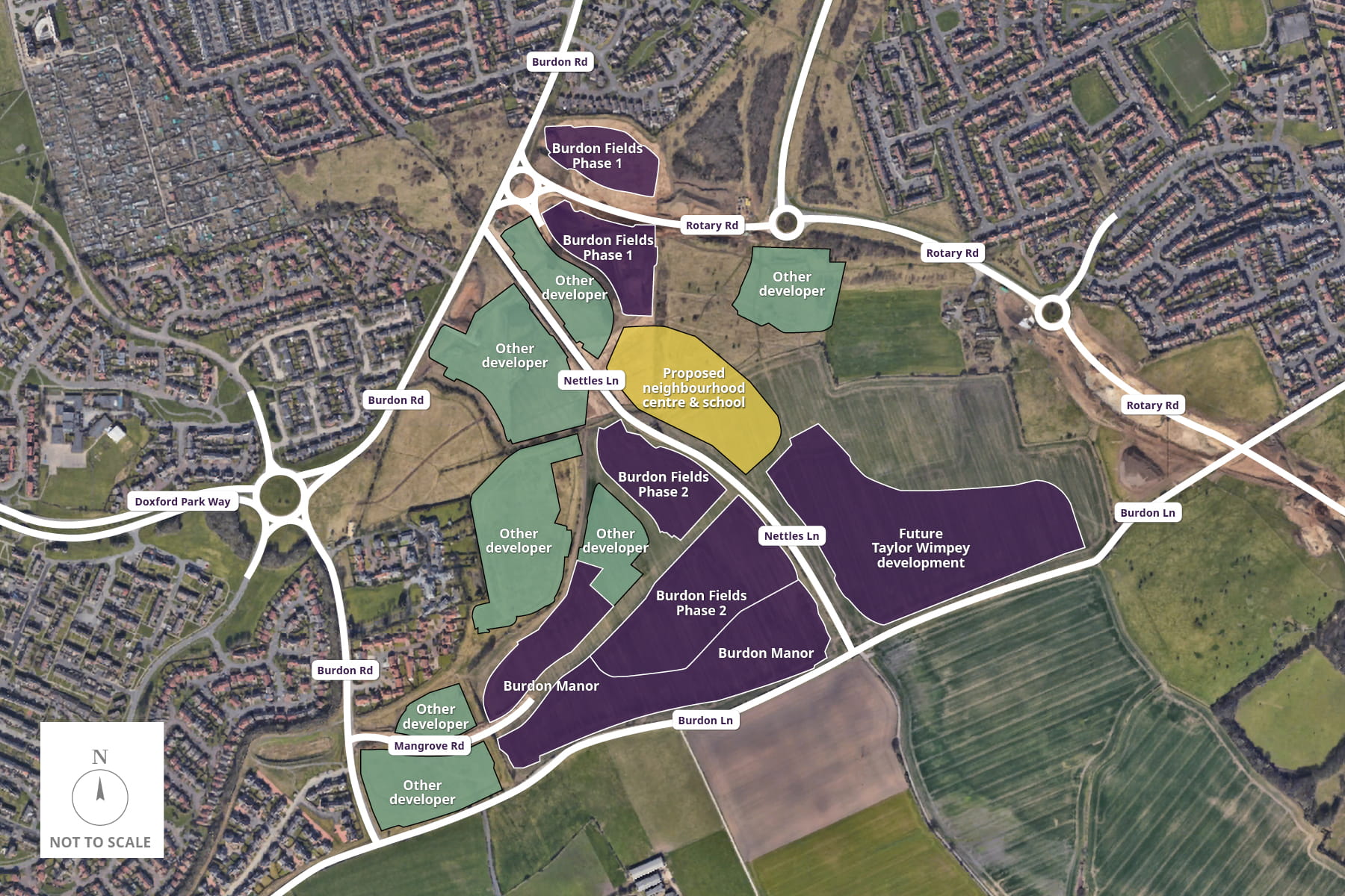 Burdon Fields & Burdon Manor Masterplan Layout