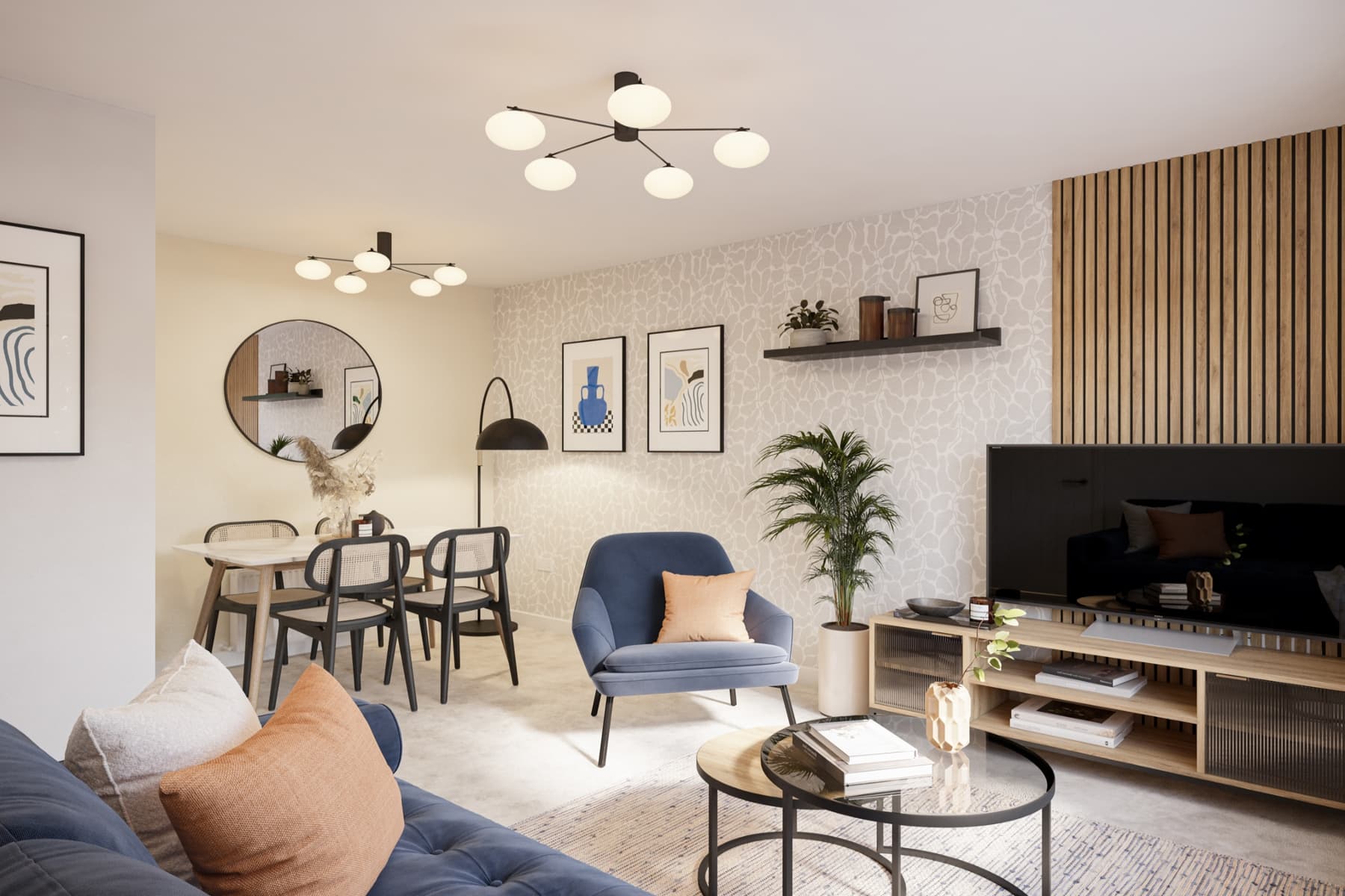 Light & airy, with ample storage throughout