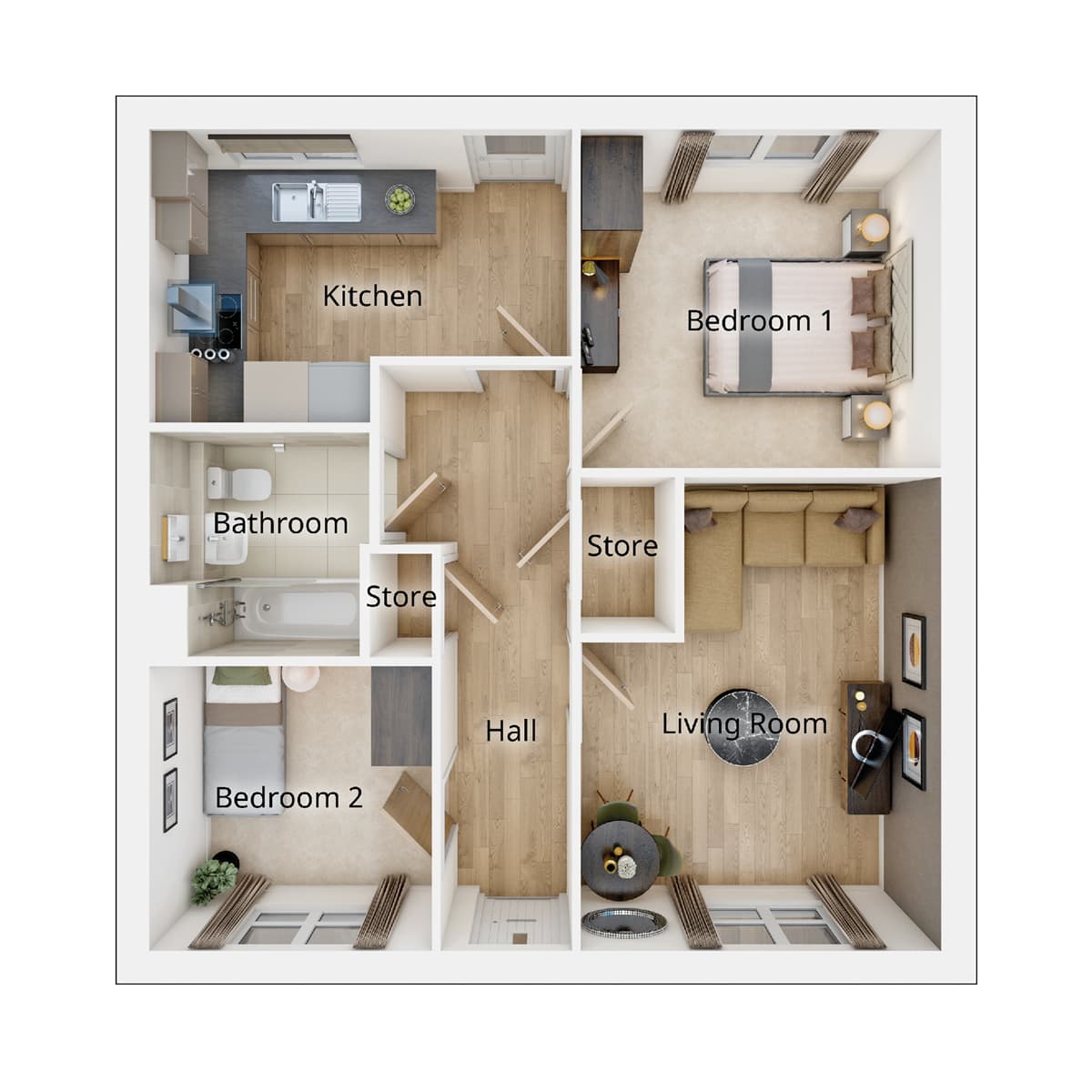 The Hidham Floor Plan
