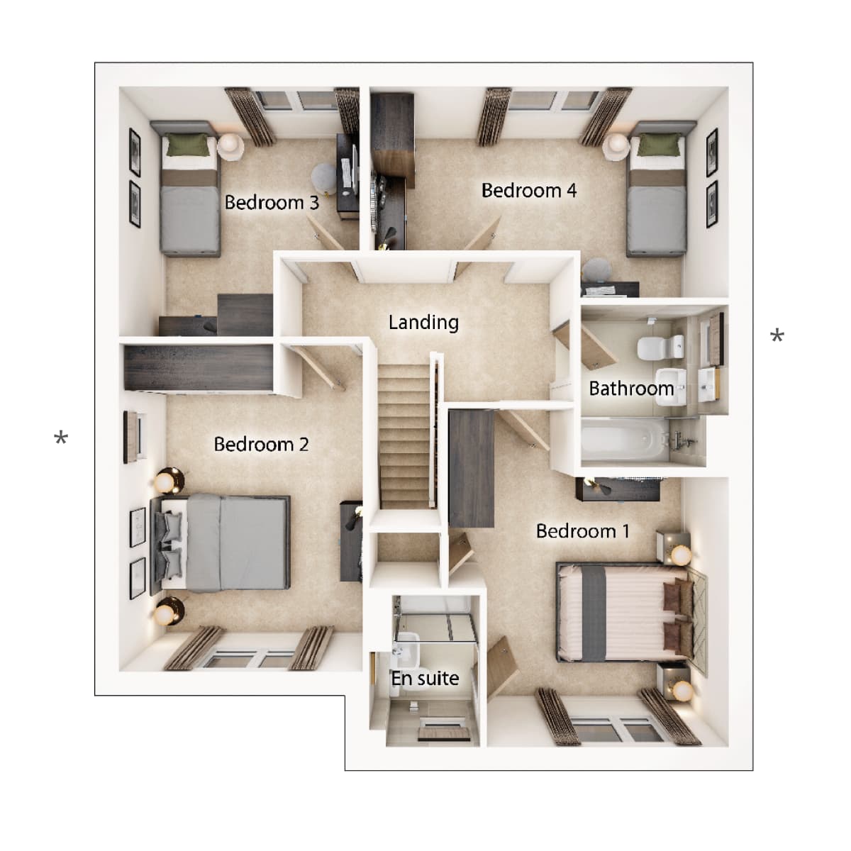 The Chalham First Floor Plan
