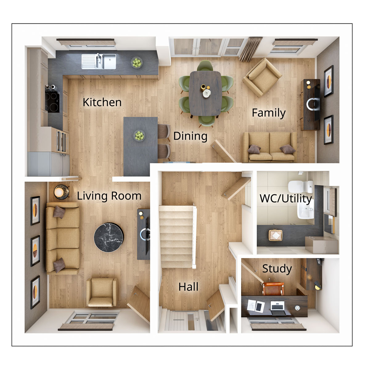 Aireton Ground Floor Plan