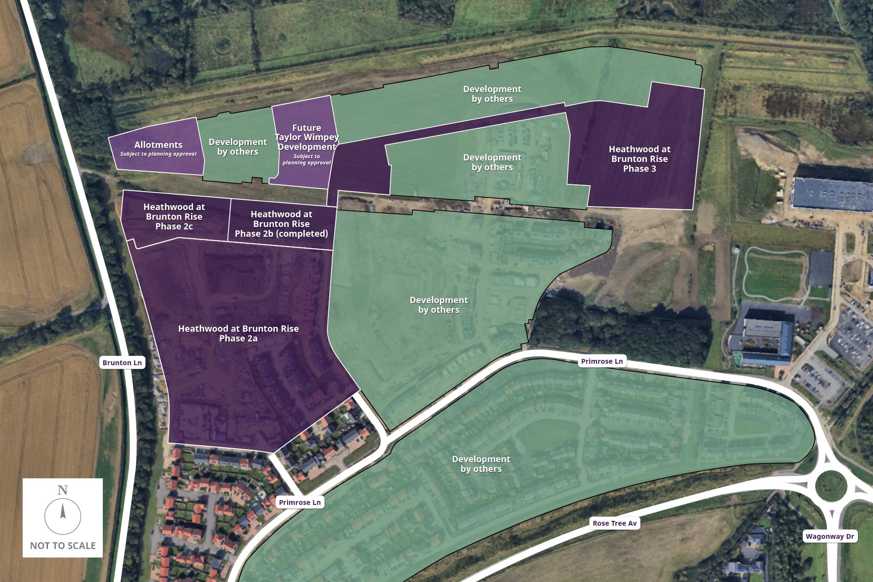 Heathwood at Brunton Rise Phases Map