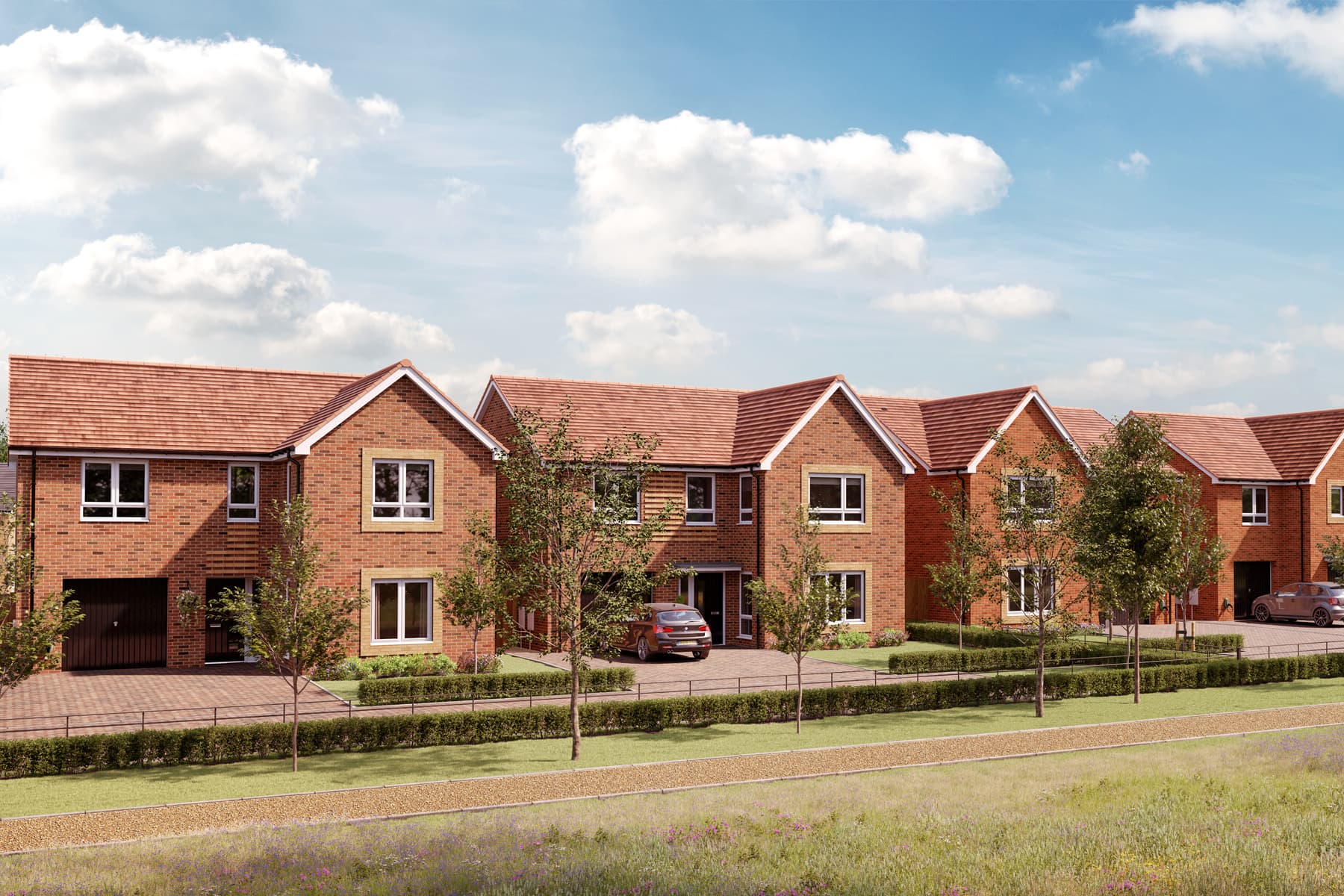 An Artists impression of a street scene