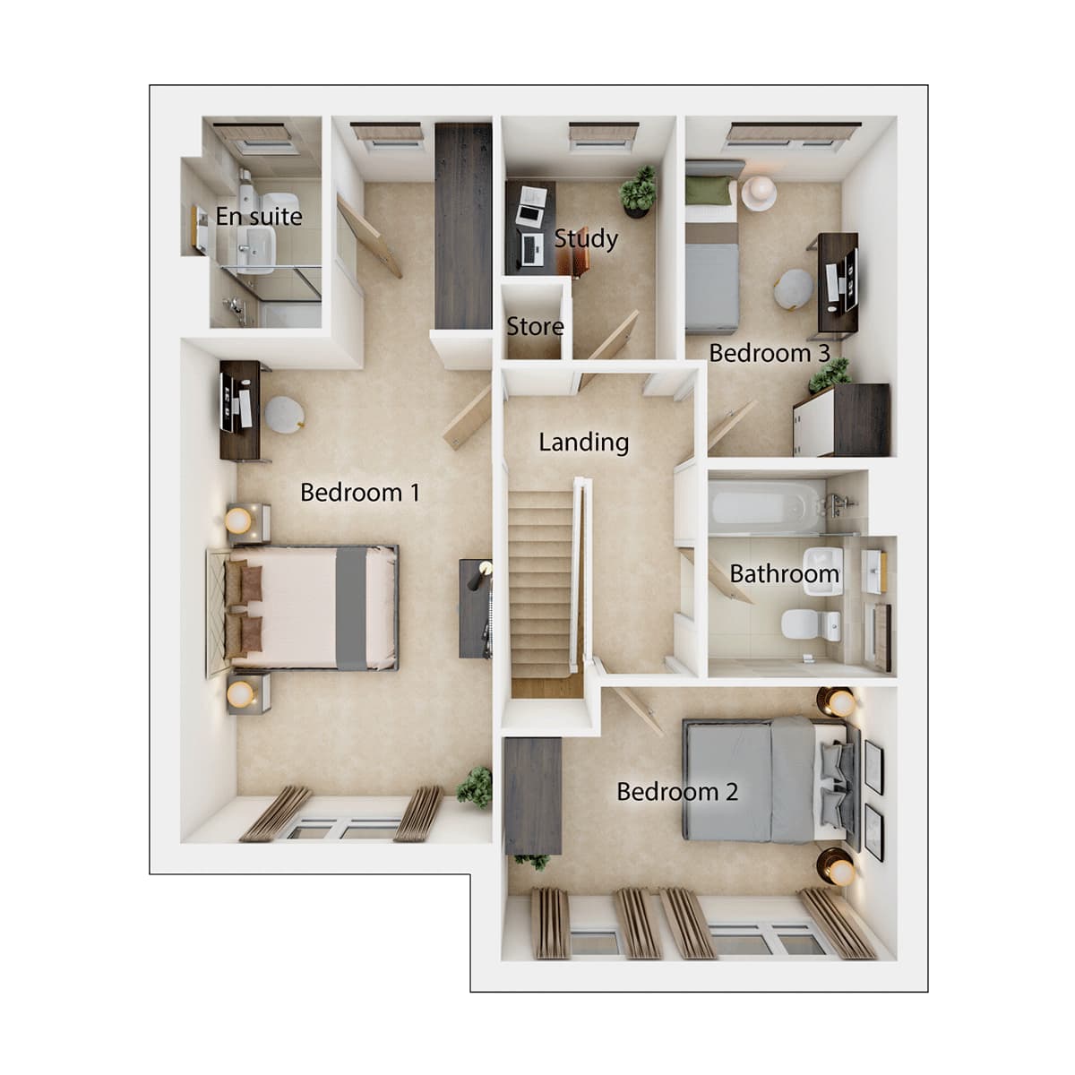 The Byrneham First Floor Plan