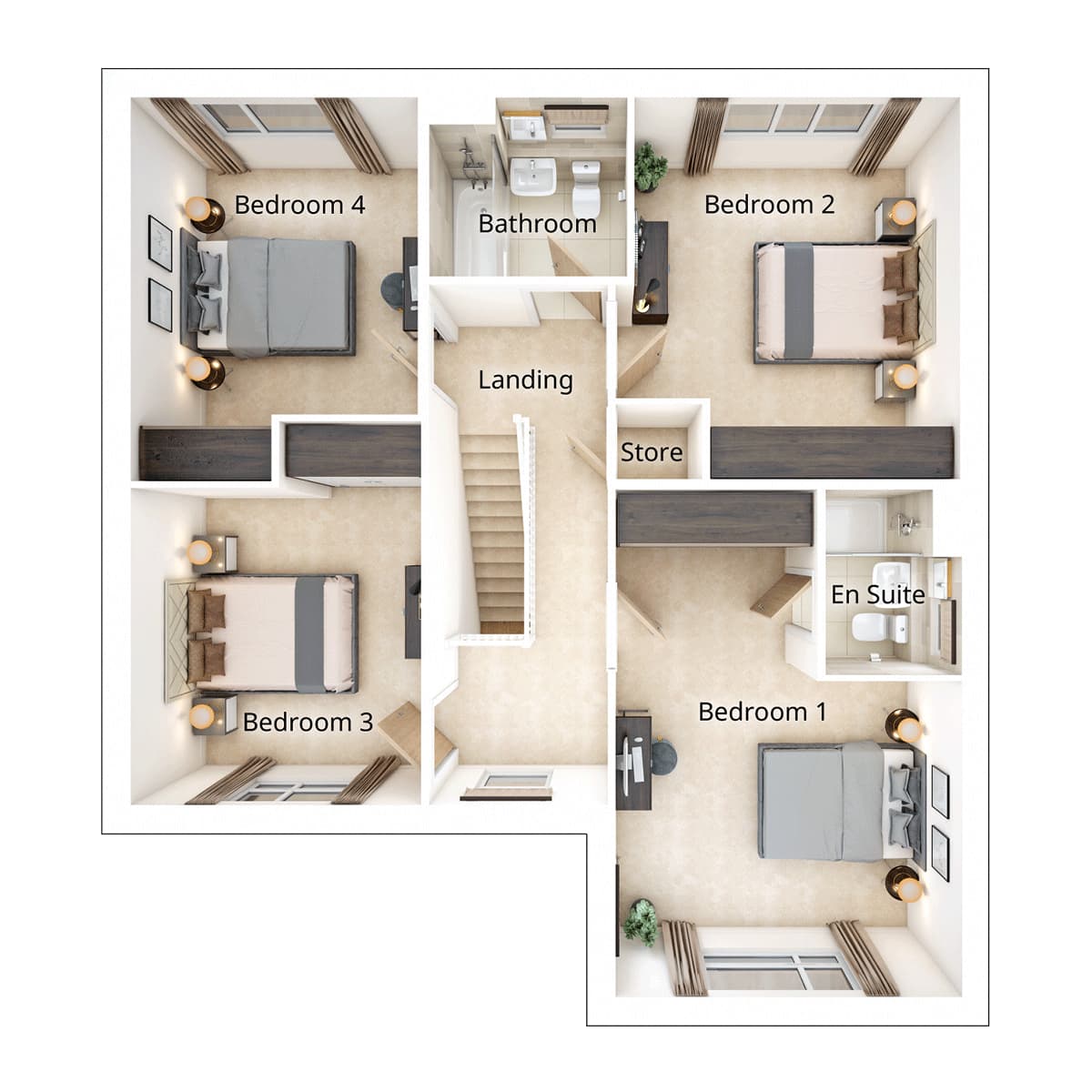 The Kitham First Floor Plan