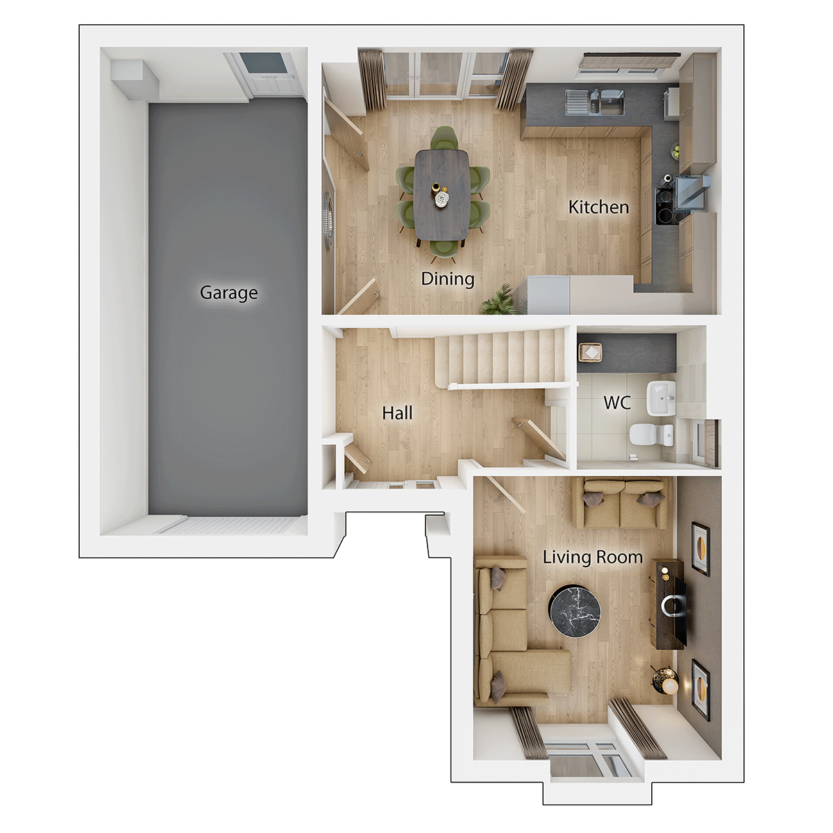 Hubham Ground Floor Plan