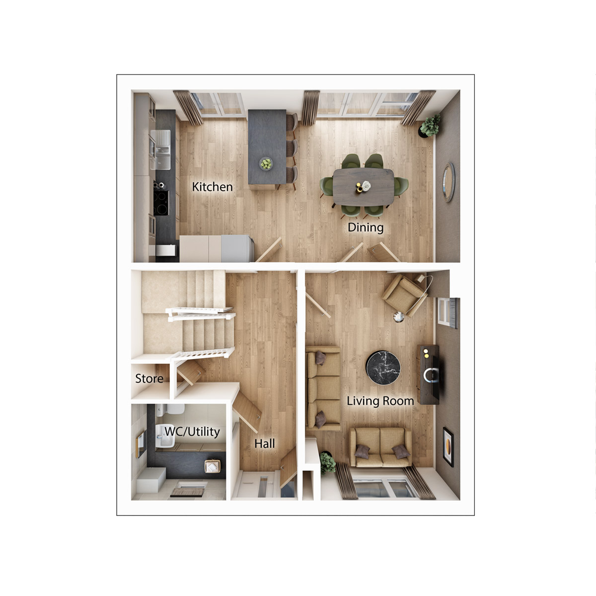 The Henford Ground Floor Plan