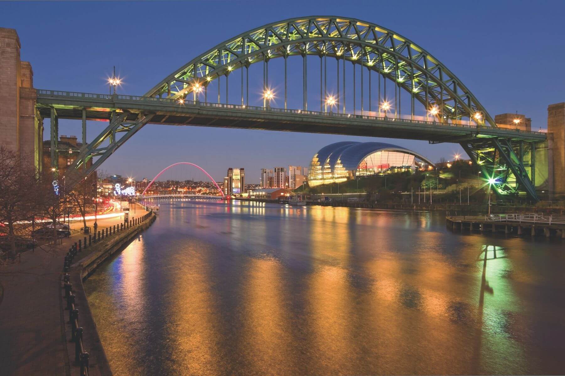 Newcastle City Centre is just over 7 miles away