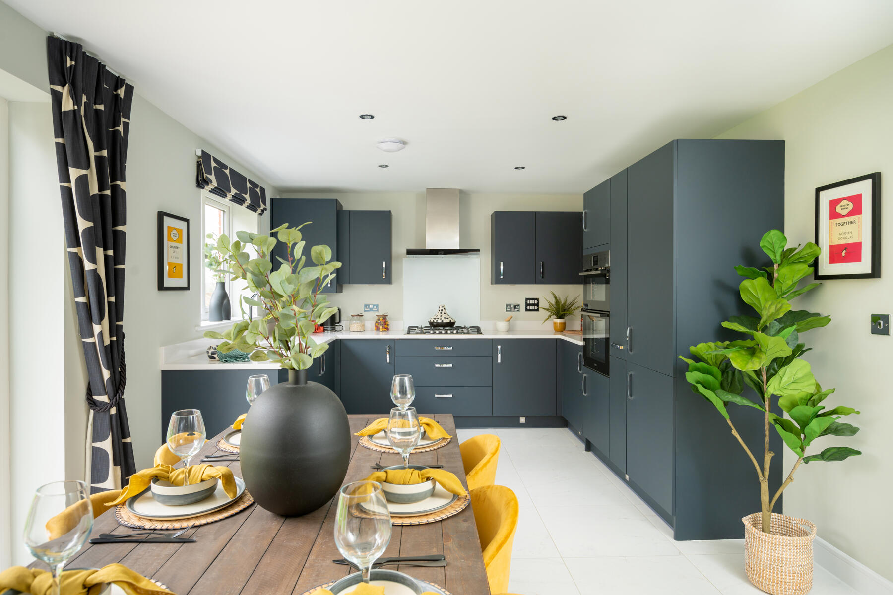 The Kingham offers a spacious and modern kitchen area