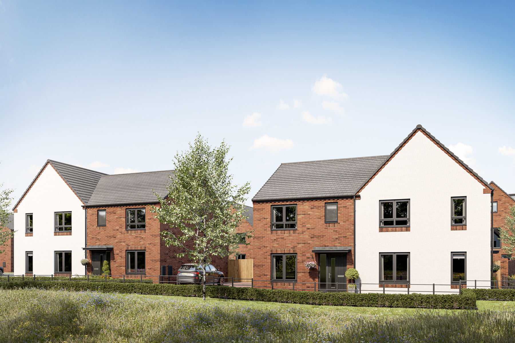 A range of 2, 3 & 4 bedroom homes