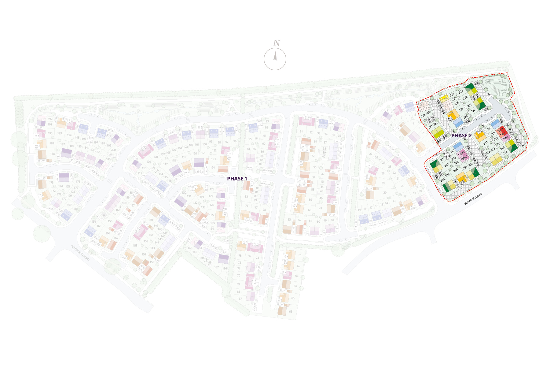 Woolsington Grange Phase 2 - Masterplan Layout