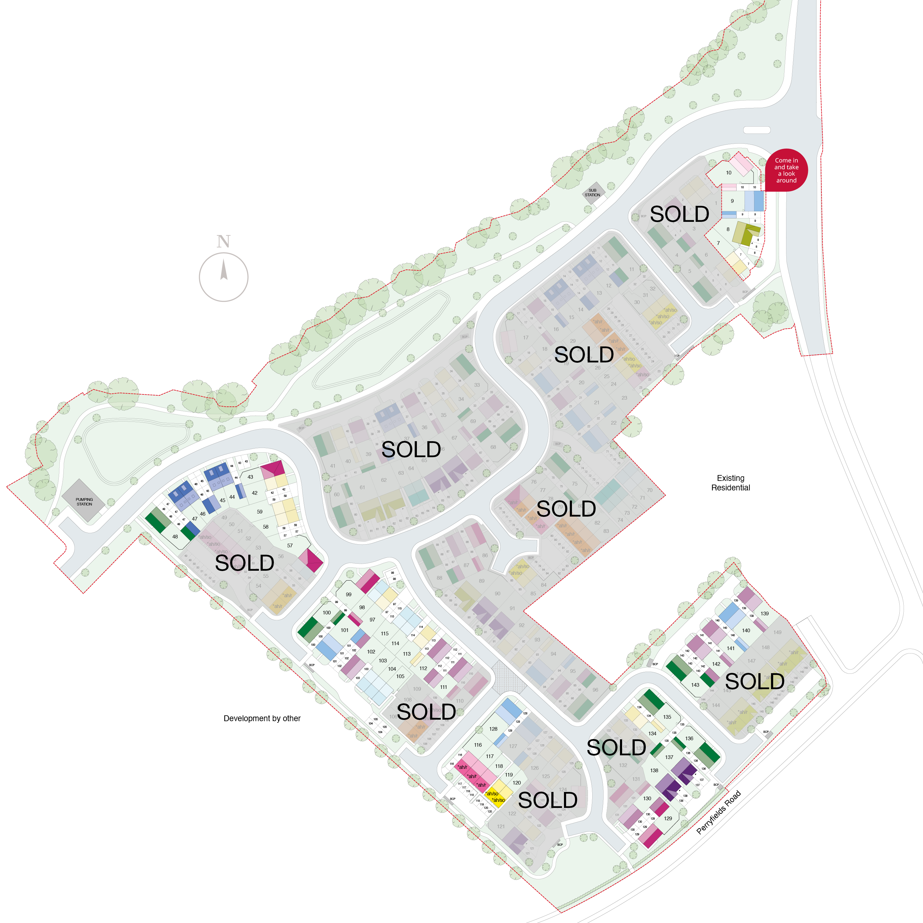 Site Plan Sold Plots