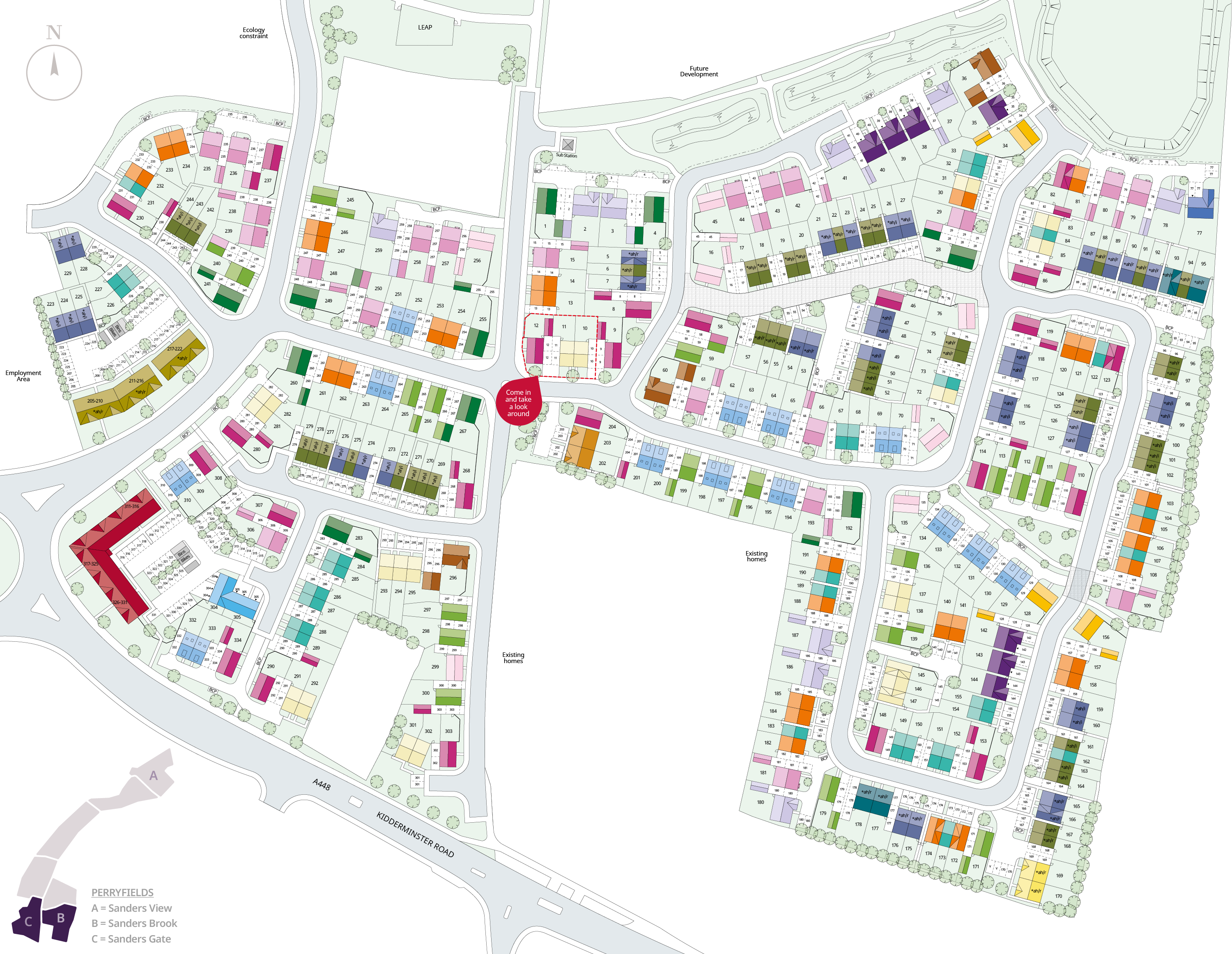 Sanders Brook and Gate Map