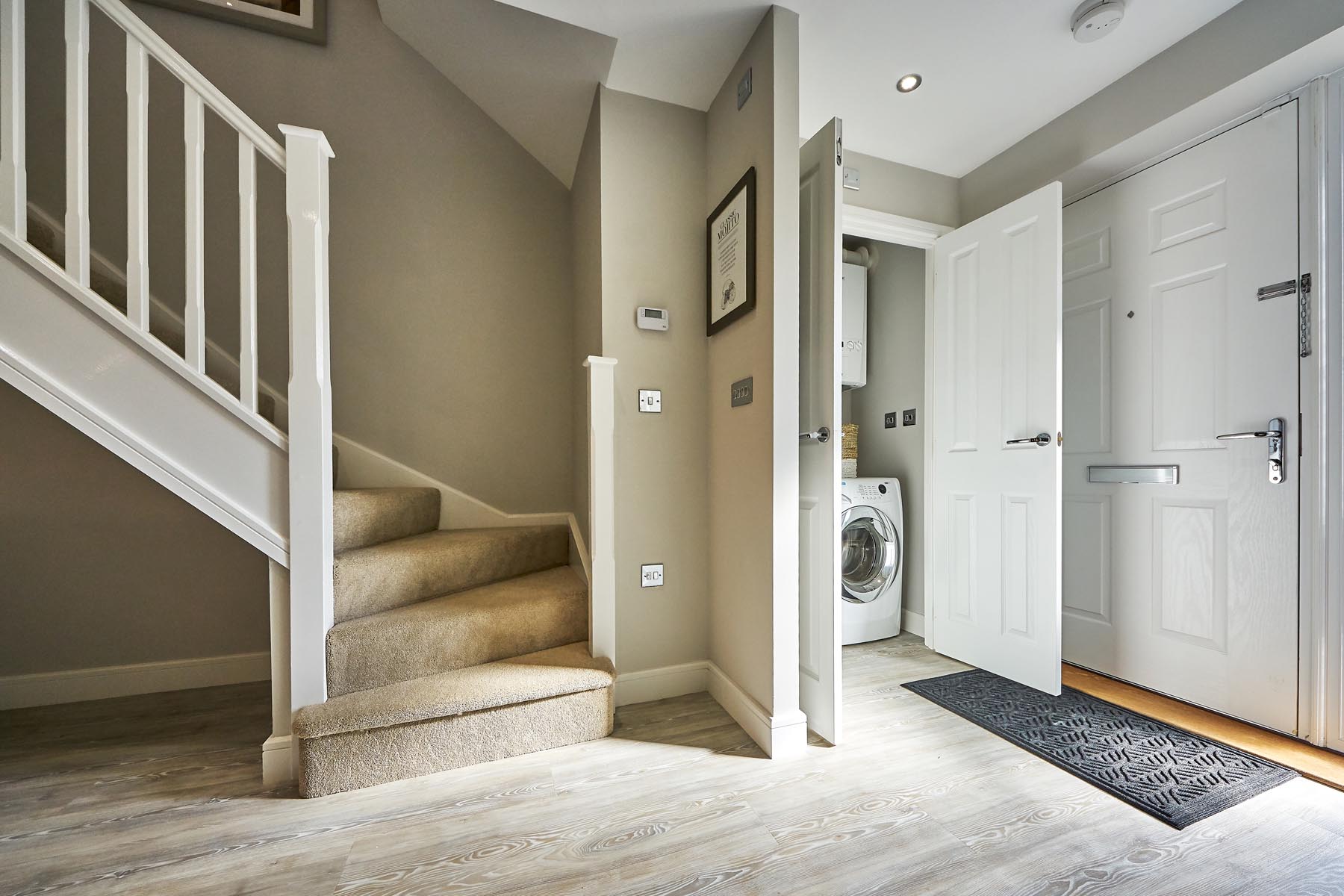 A handy utility area fits into your storage cupboard