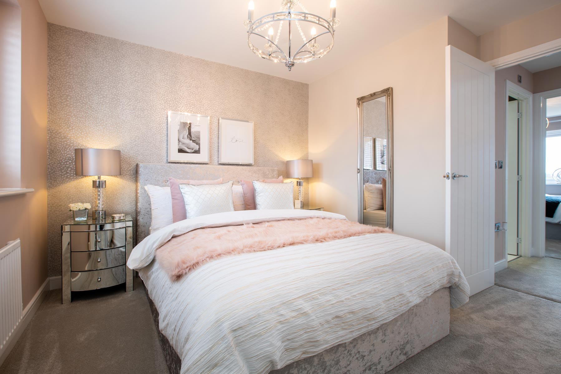 Bedroom one is a peaceful retreat