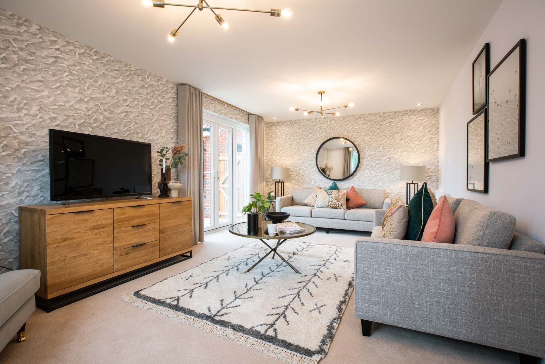 Lounge with French doors