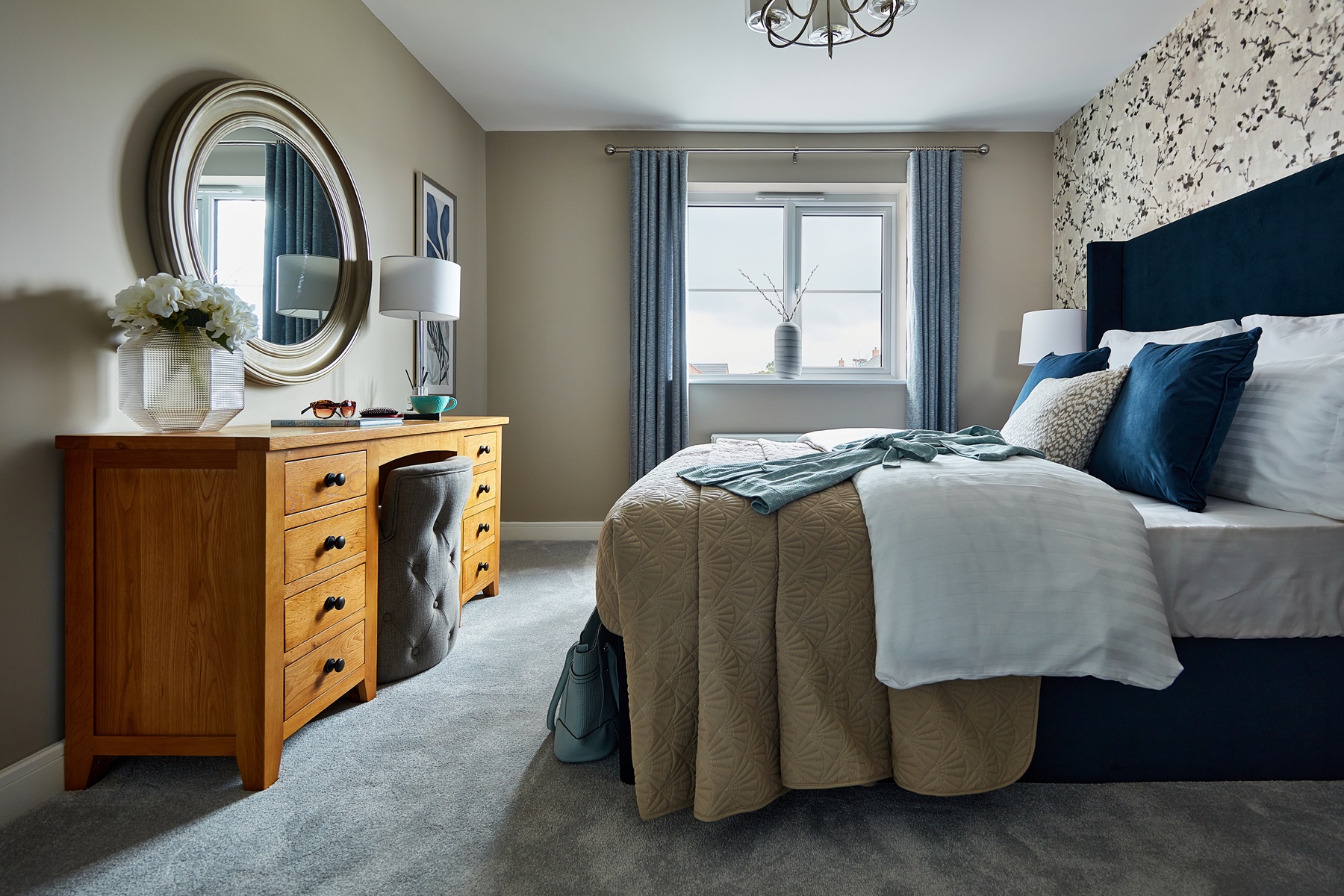 Create a hotel feel with a dedicated dressing area