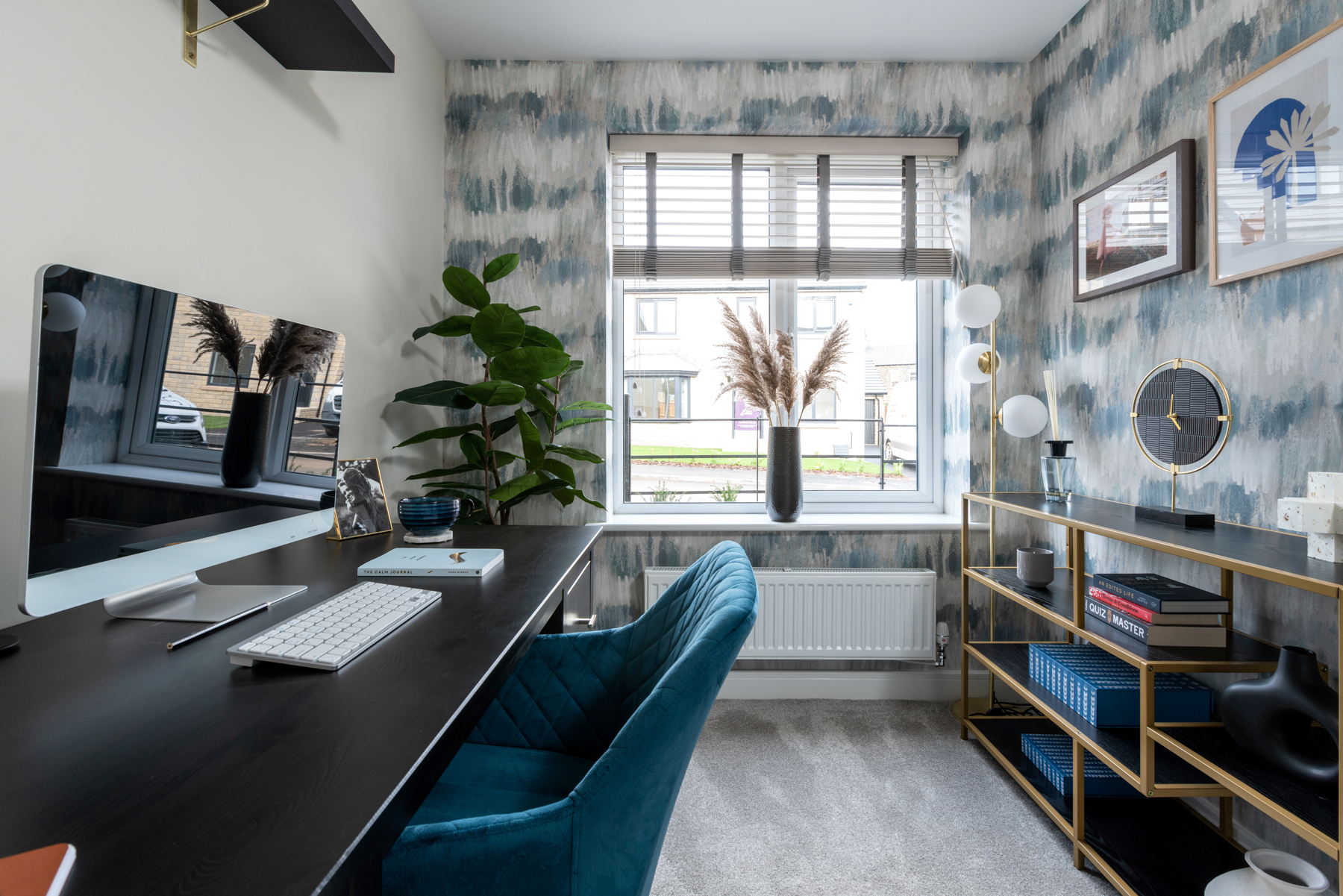 A dedicated study sits to the front of the home