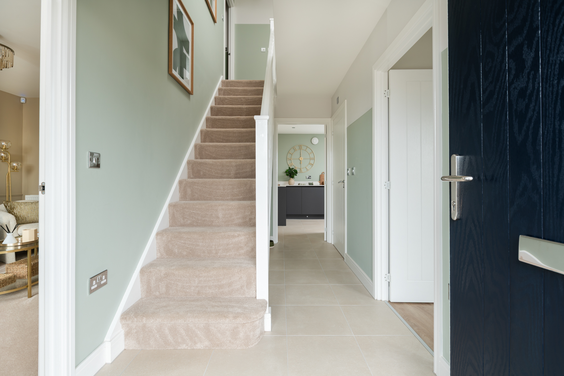 A welcoming hallway that sets a calm tone from the front door