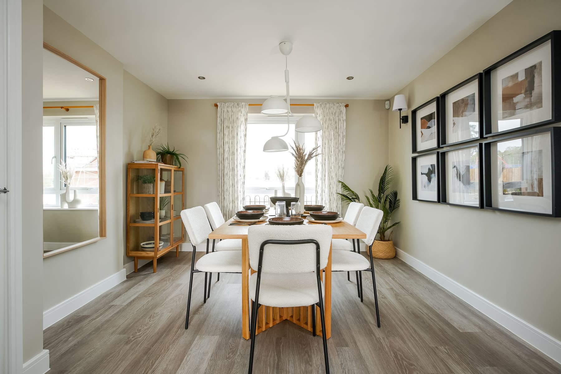 Dining table and chairs