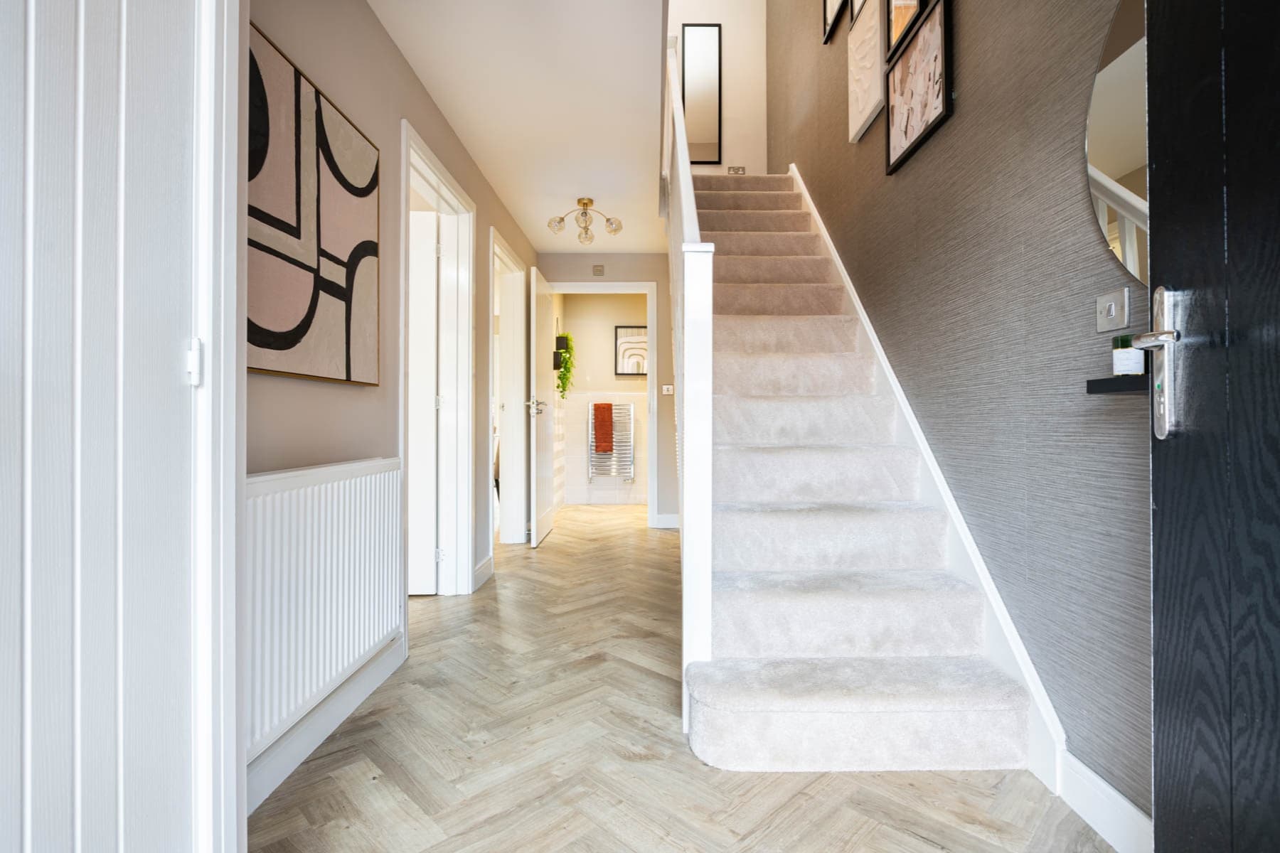 A welcoming and spacious hallway