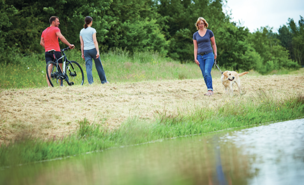 The development will encourage walking and cycling