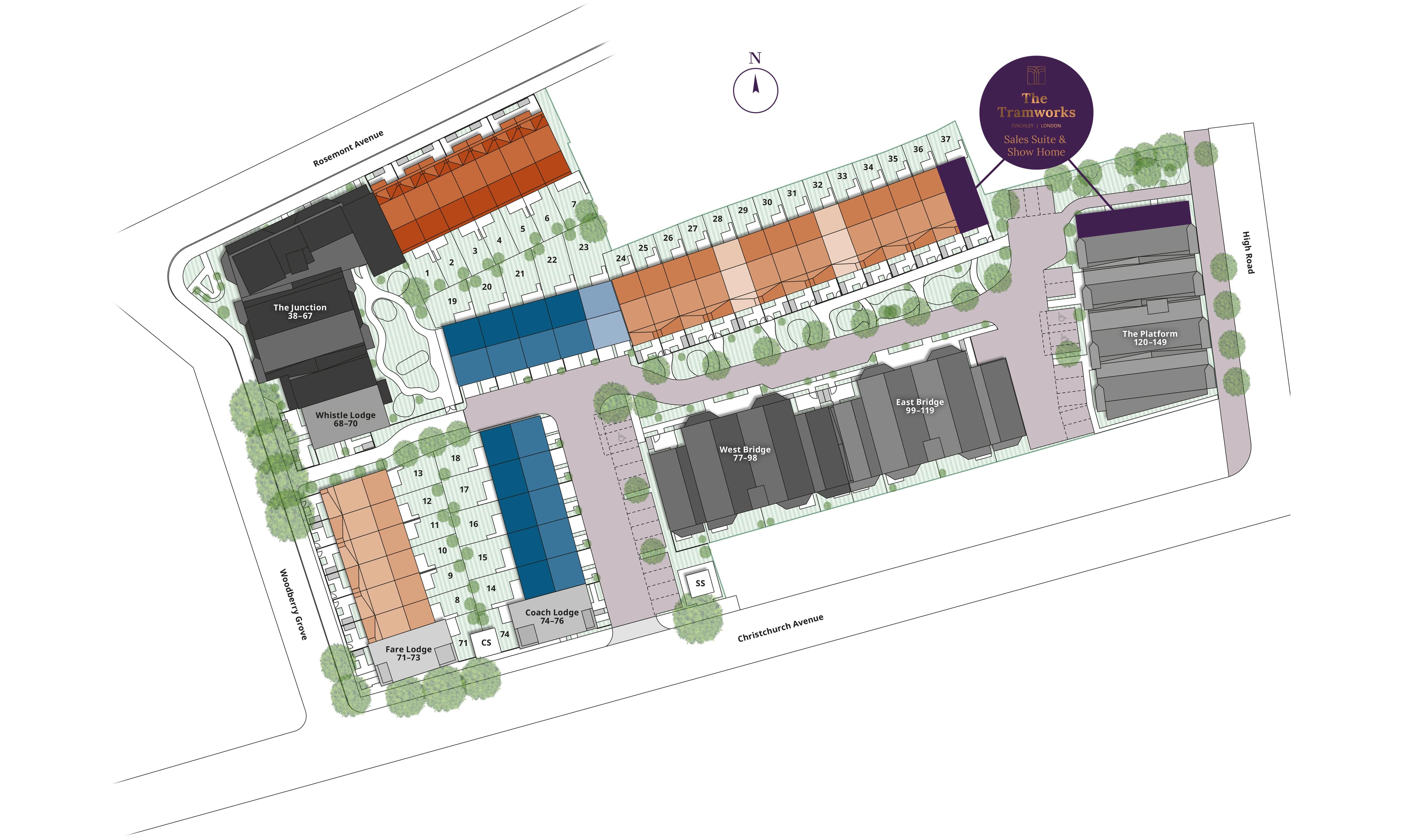 The Tramworks site plan