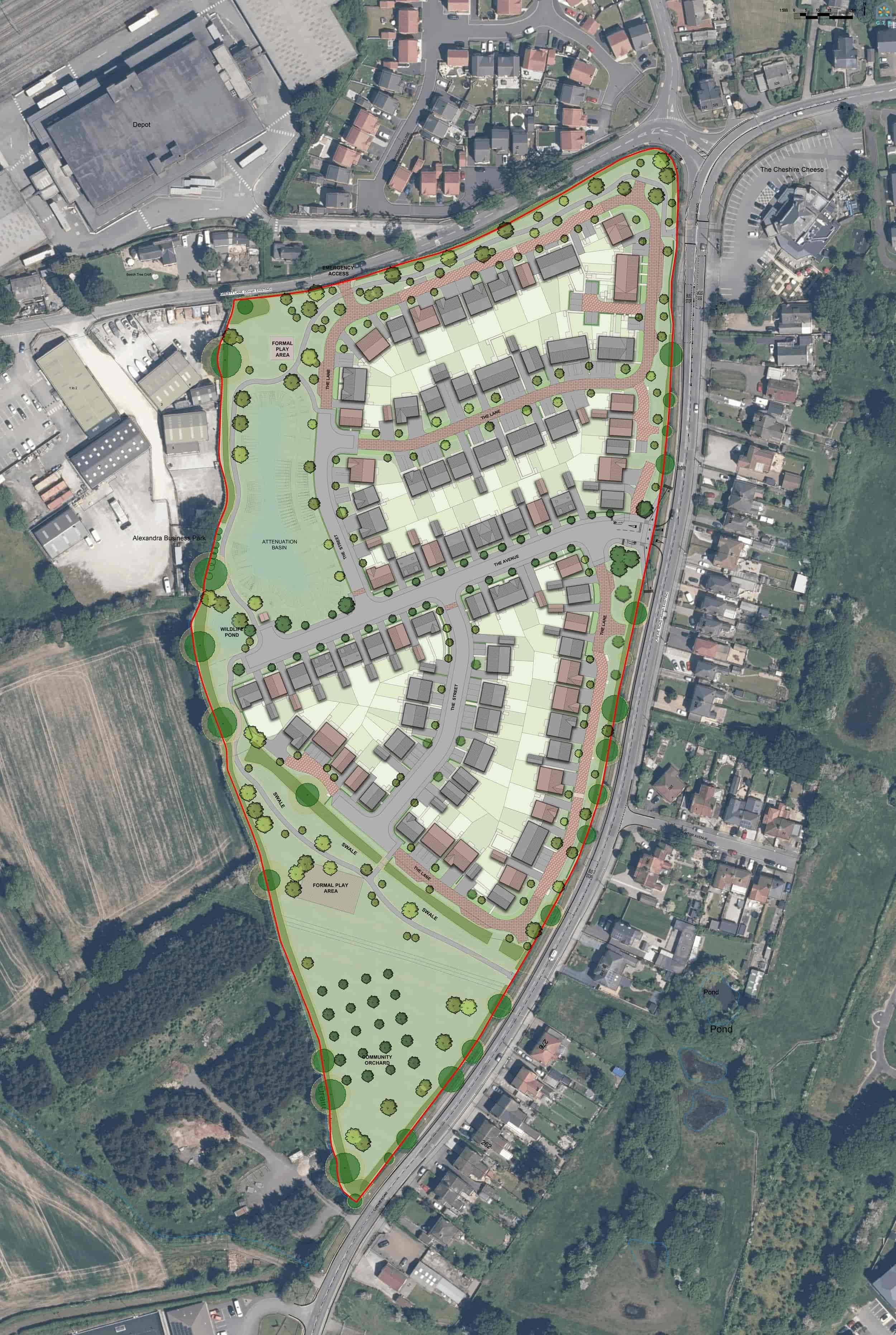 Shavington map