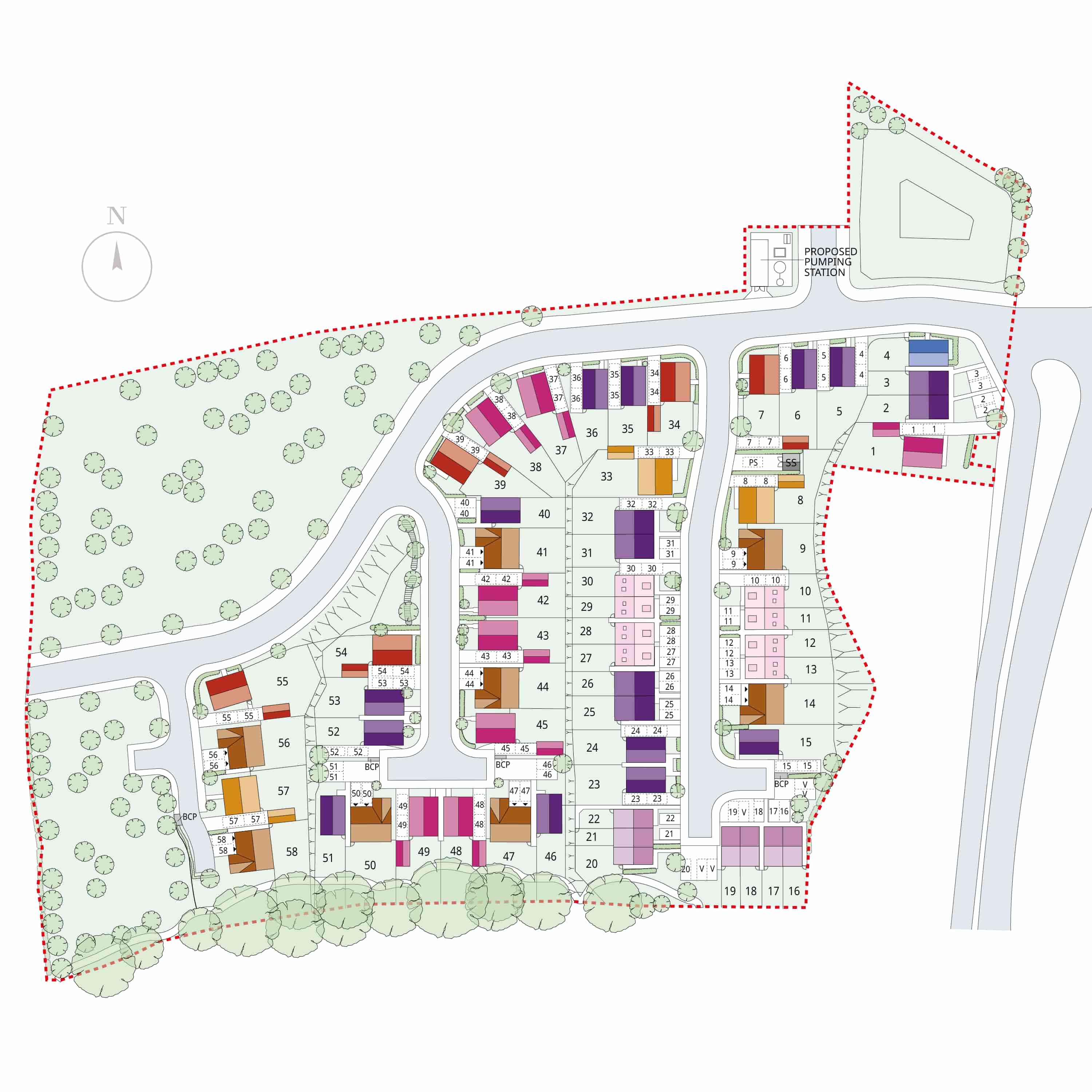 Beaumont Rise site layout