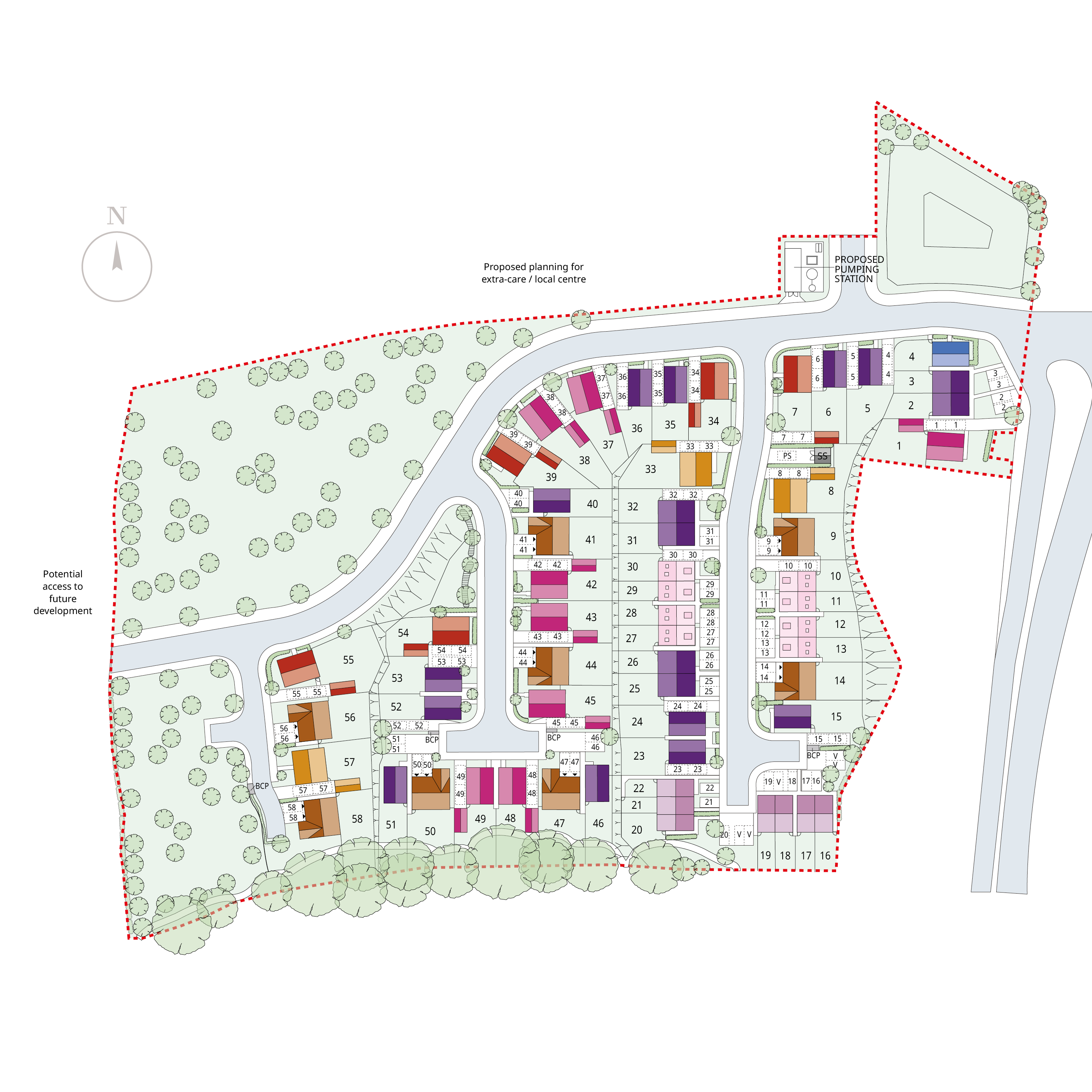 Beaumont Rise site layout