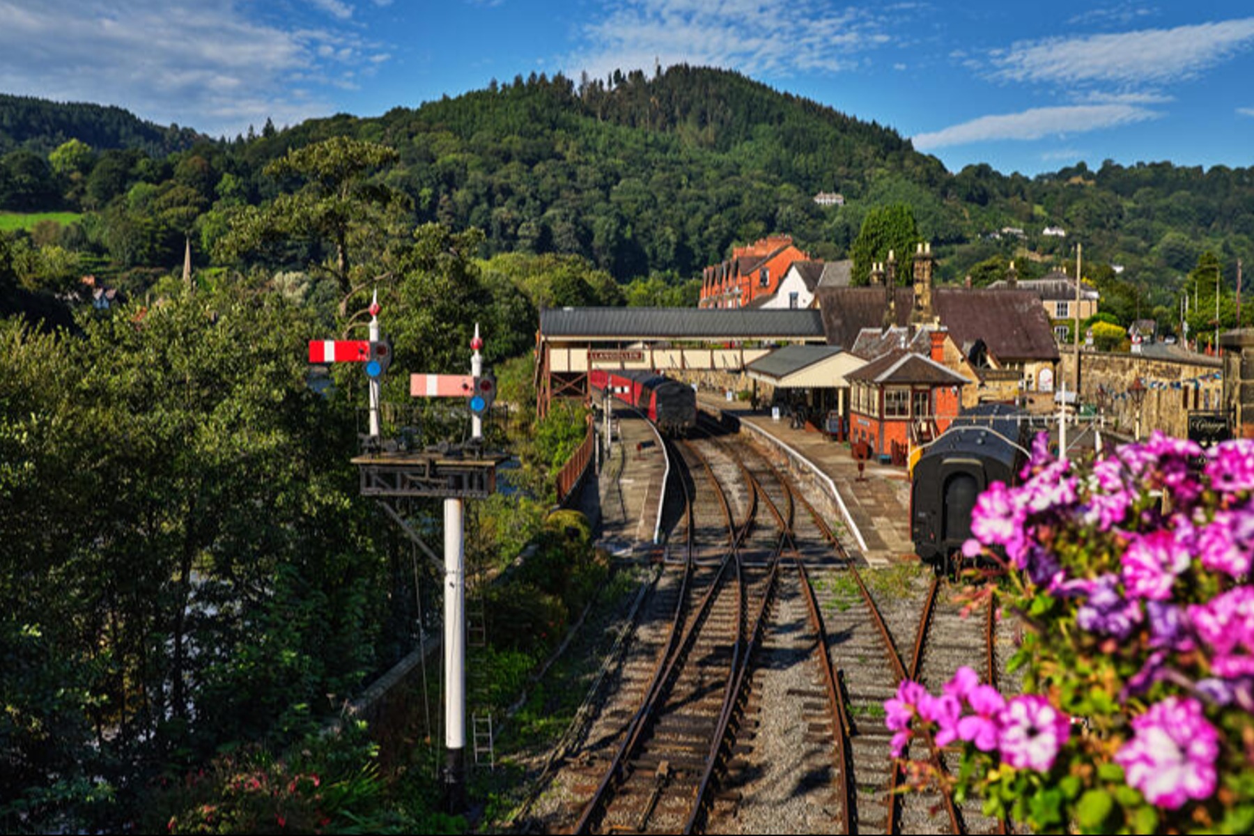 Llangollen preserved heritage railway and station